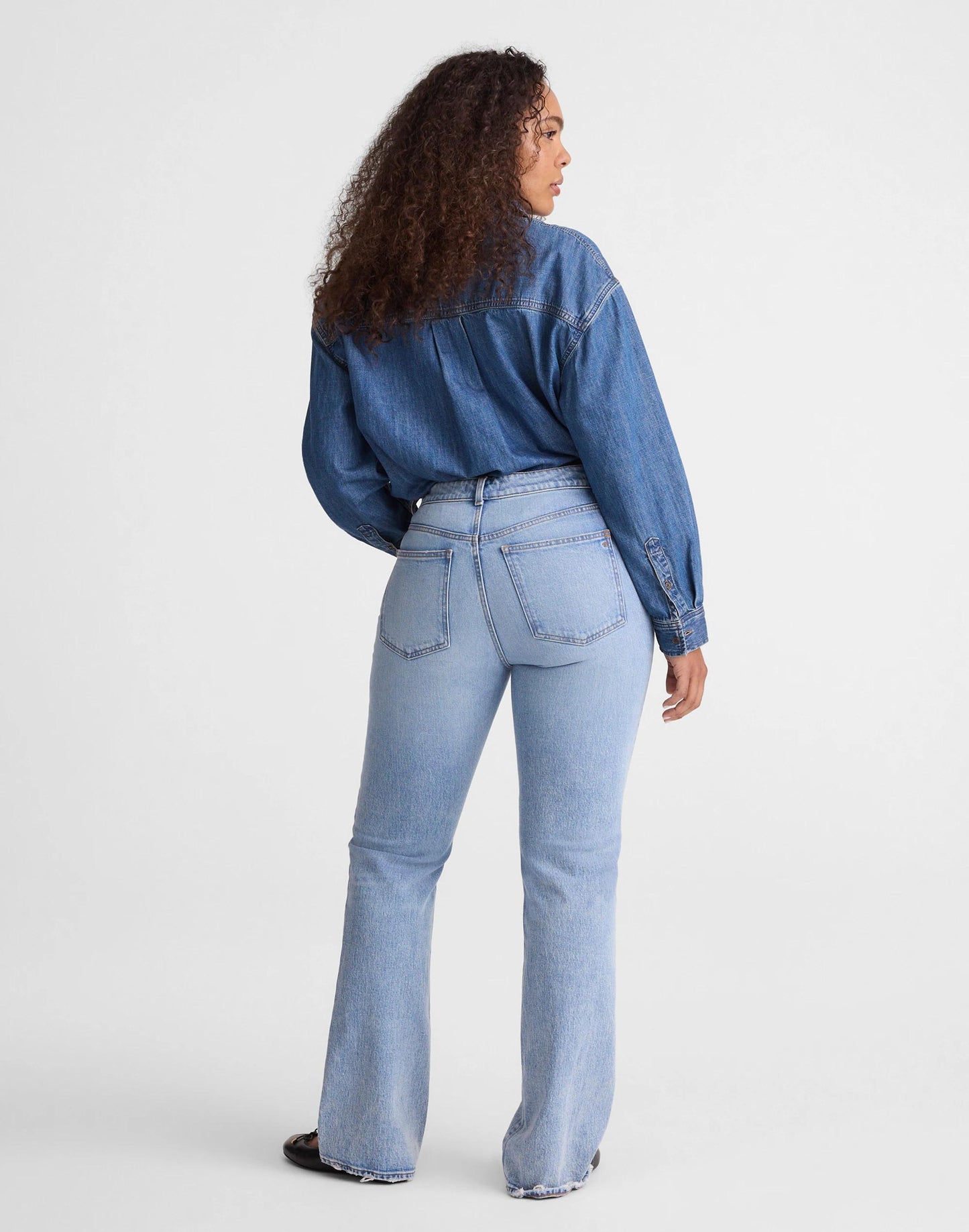 Madewell Curvy Relaxed Bootcut Jeans