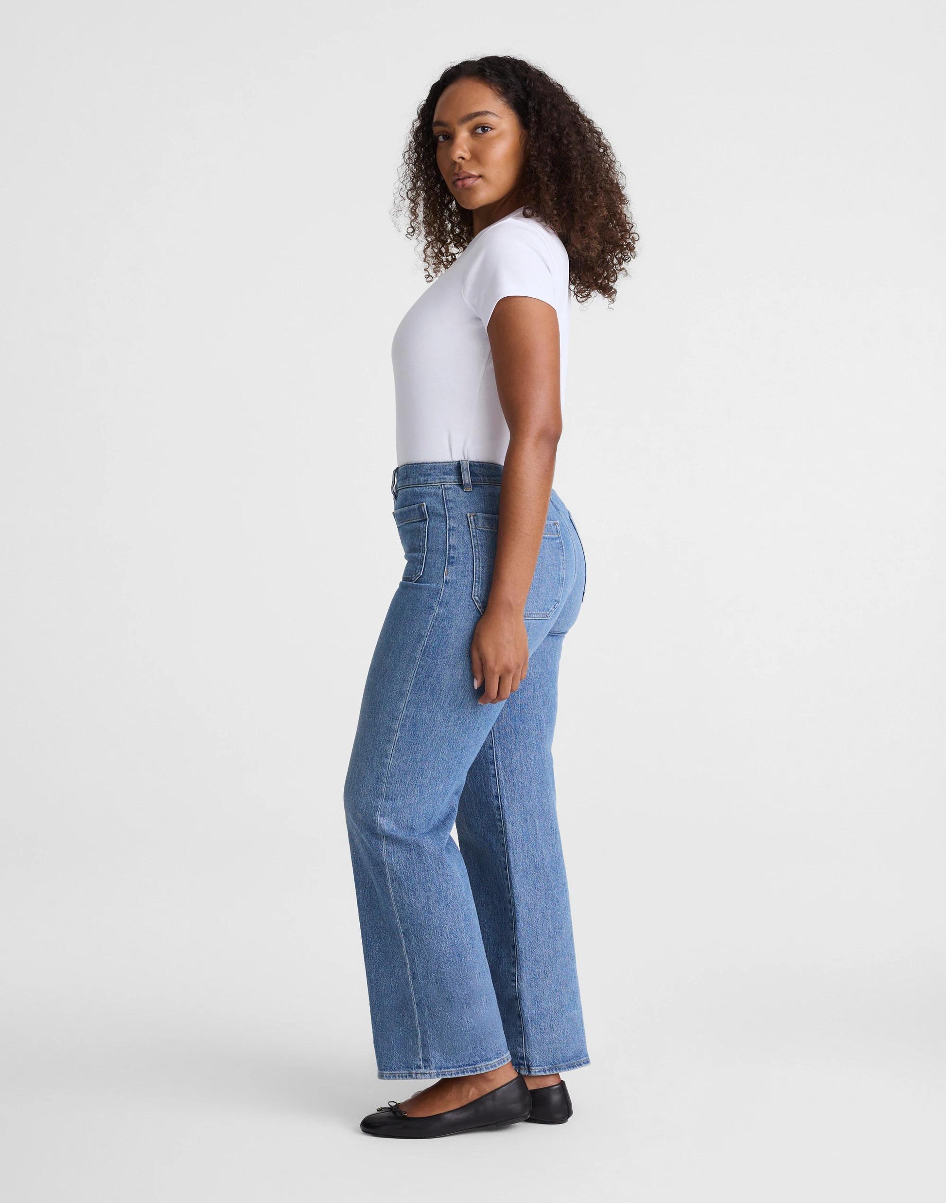 Madewell The Curvy Emmett Wide-Leg Jean
