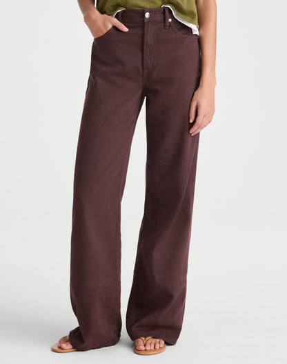 Madewell The Short Ultimate Wide-Leg Jean in Airy Denim