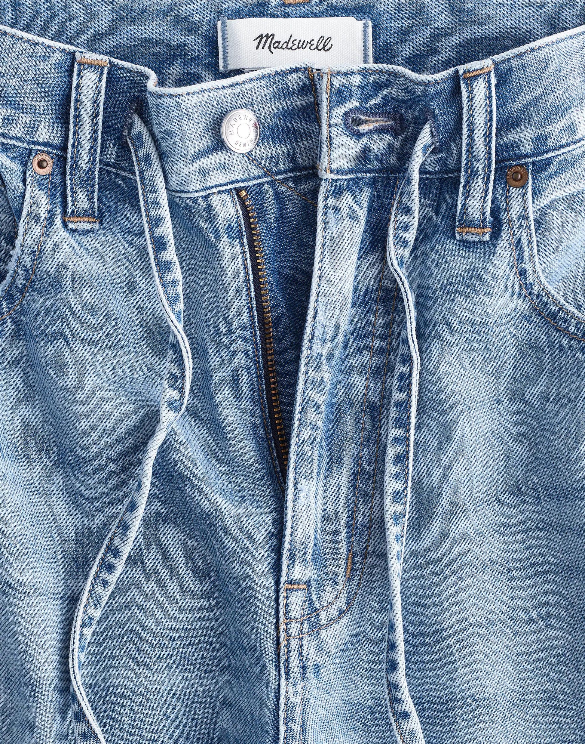 Madewell The Short Ultimate Wide-Leg Jean in Airy Denim