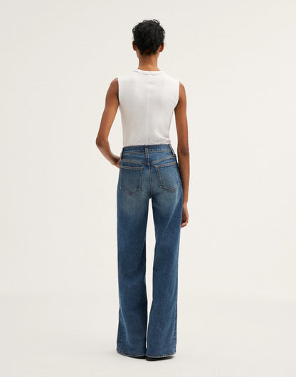 Madewell The Short Wide-Leg Jean in Super Stretch
