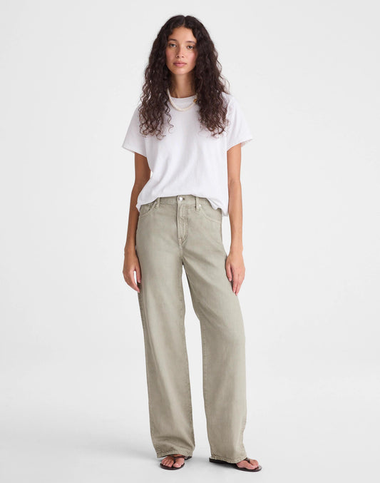 Madewell The Short Perfect Vintage Wide-Leg Jean in Airy Denim