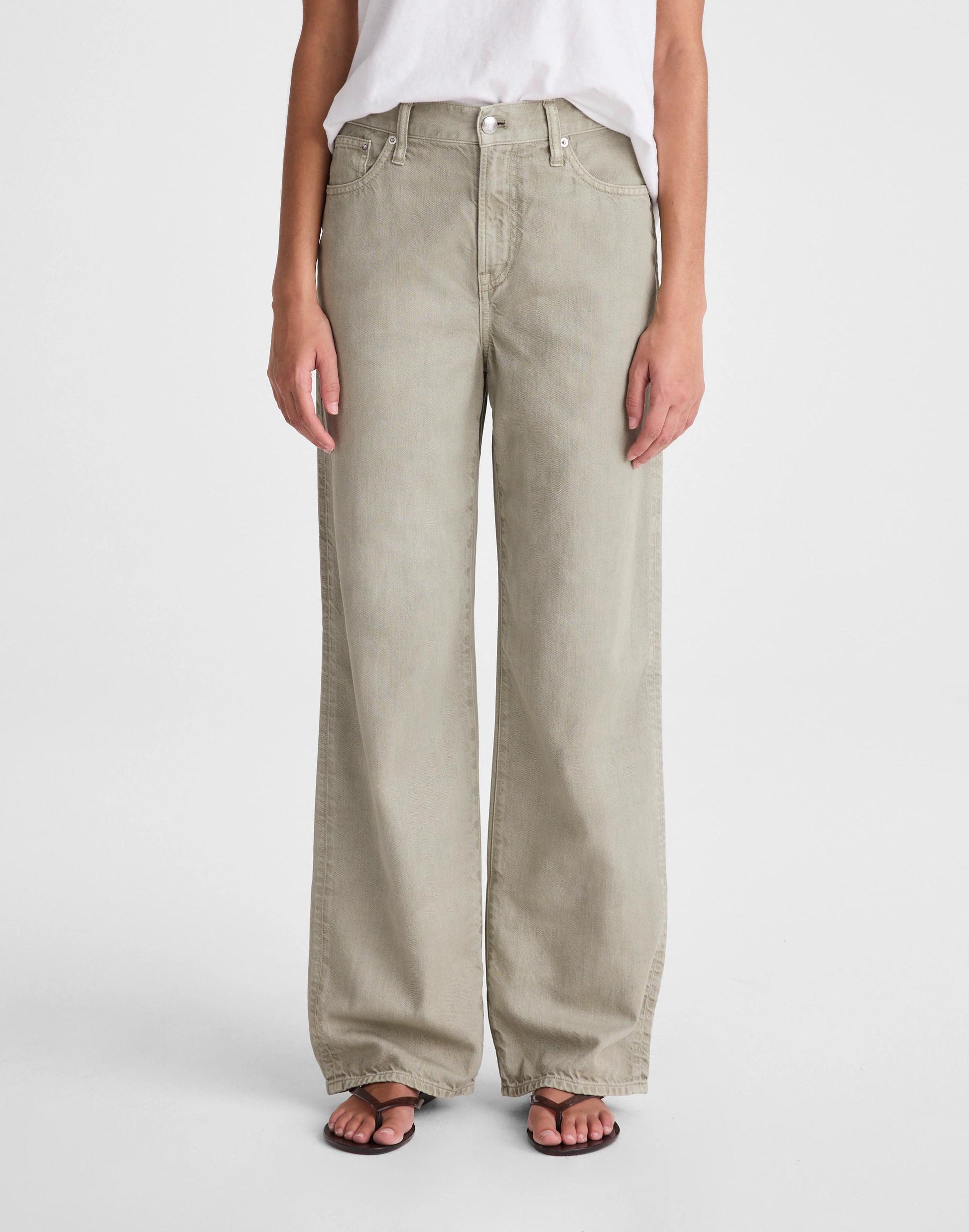 Madewell The Short Perfect Vintage Wide-Leg Jean in Airy Denim