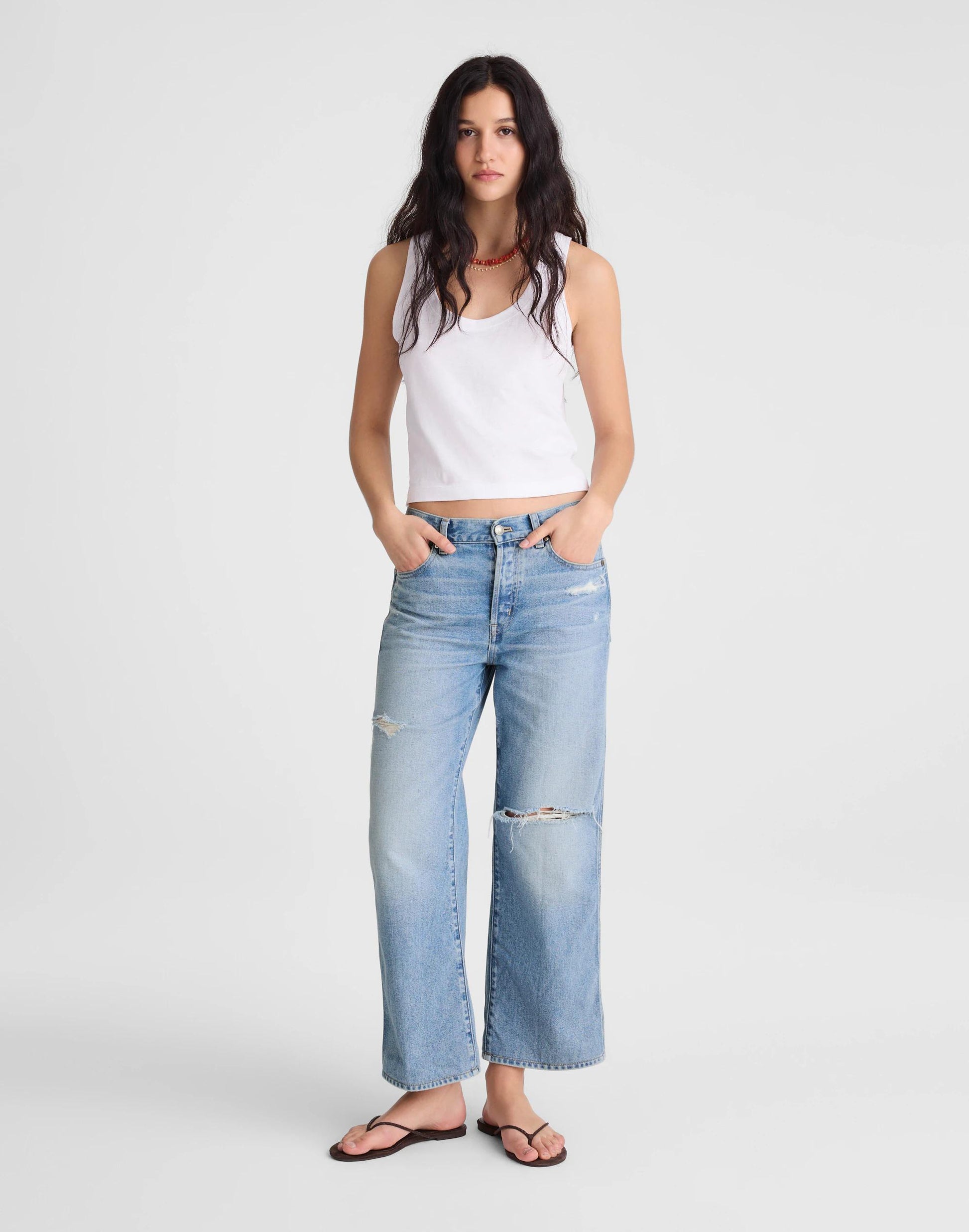 Madewell Short Low-Slung Baggy Crop Jean