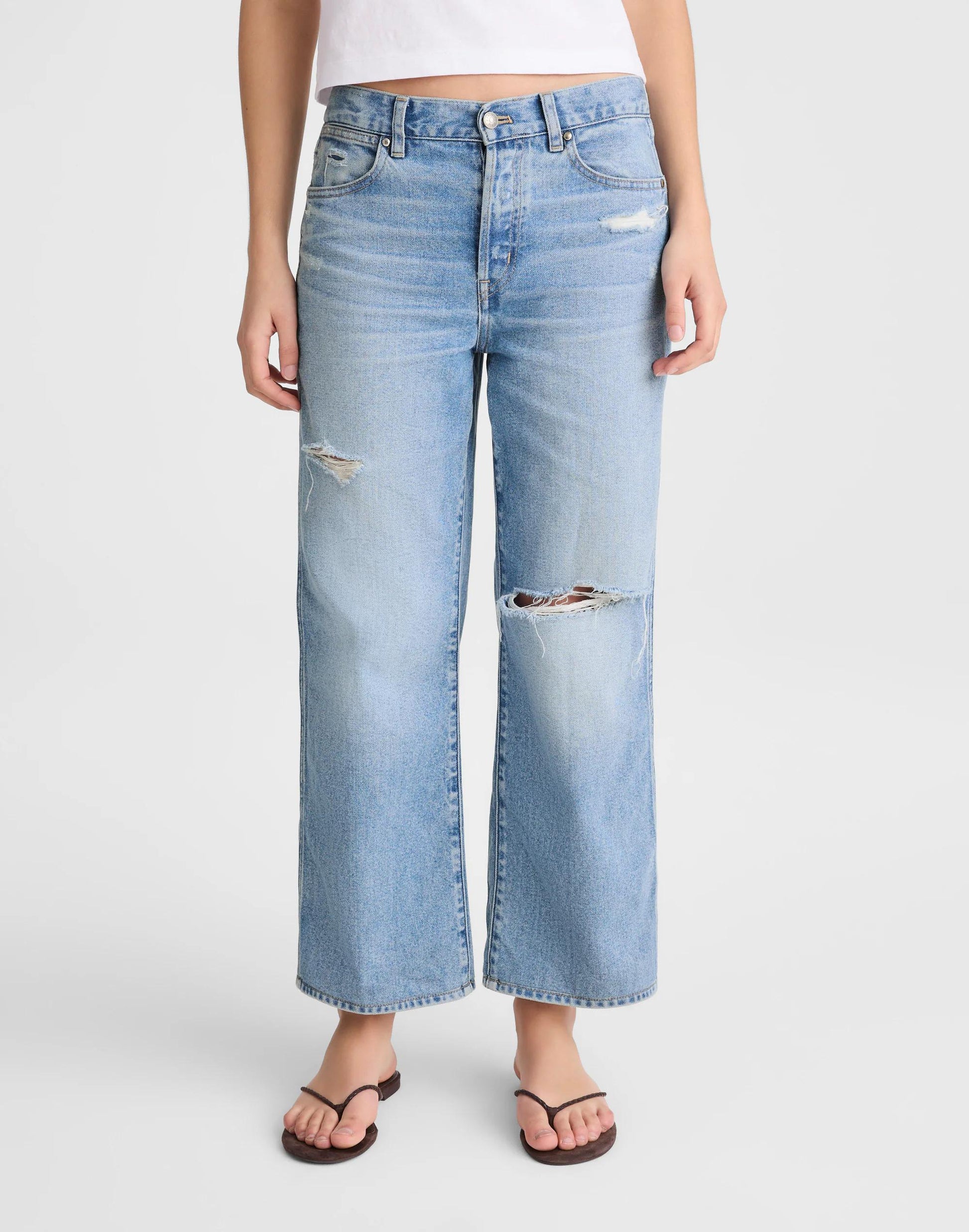 Madewell Short Low-Slung Baggy Crop Jean