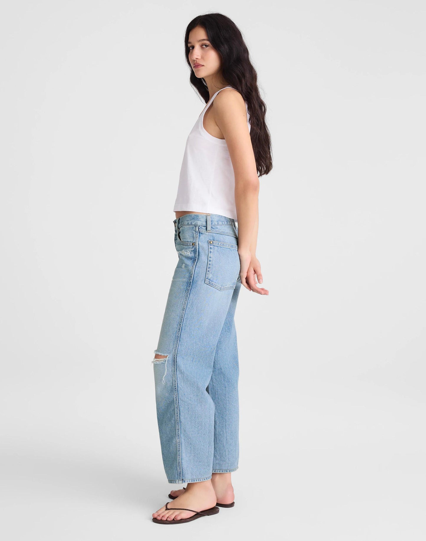 Madewell Short Low-Slung Baggy Crop Jean