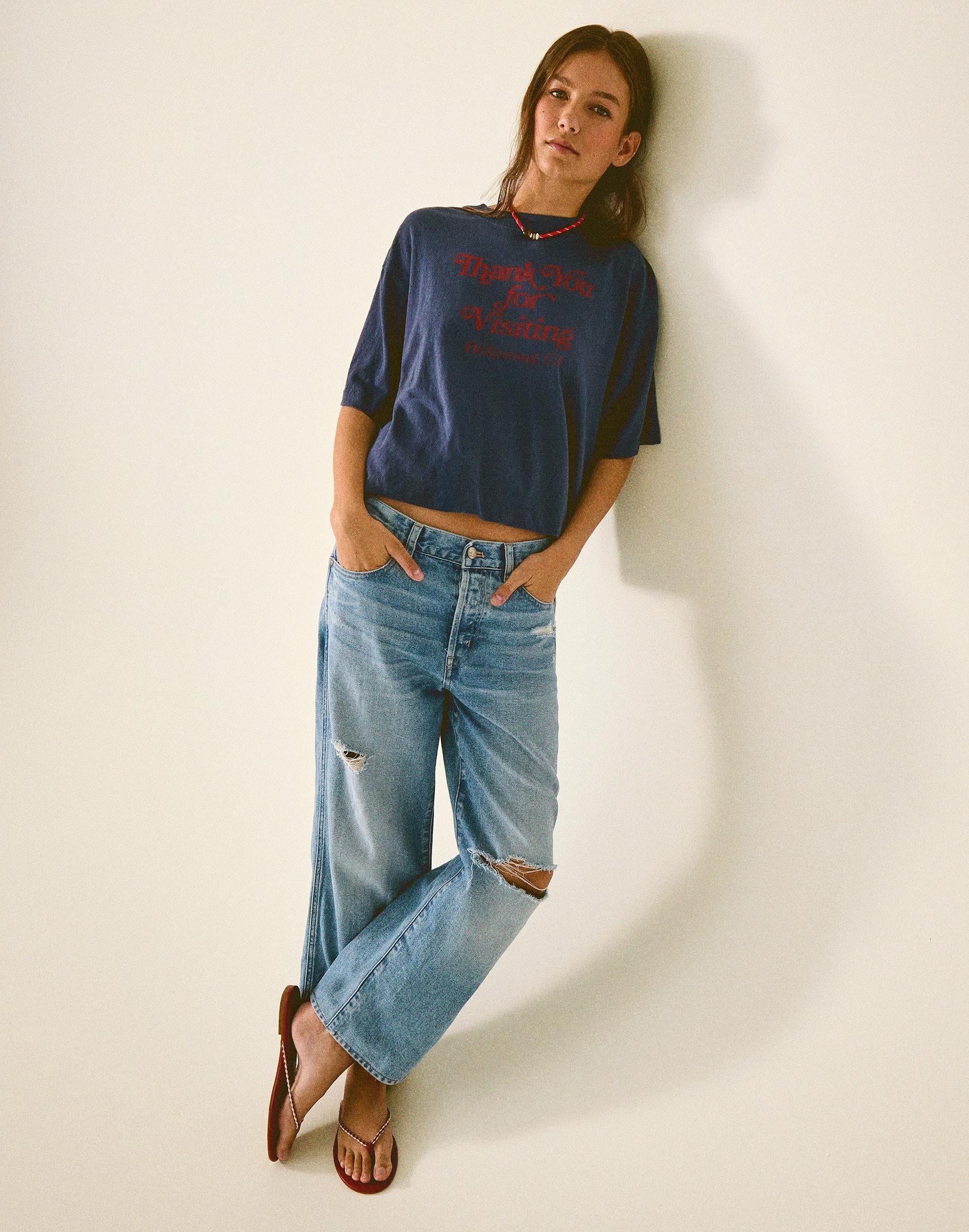 Madewell Short Low-Slung Baggy Crop Jean