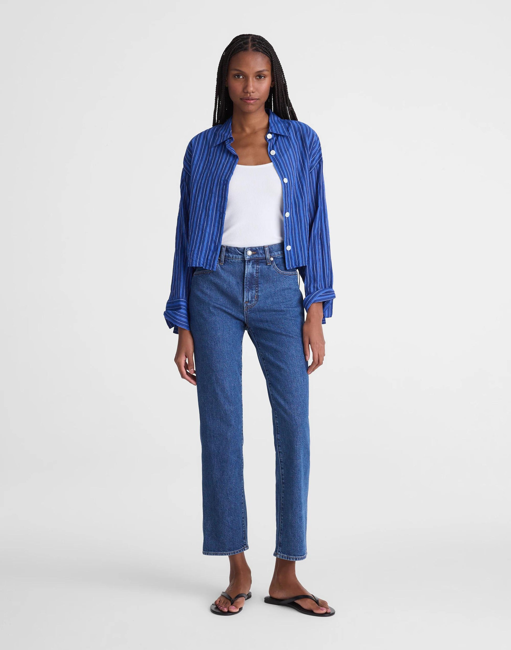 Madewell The Short Longline Straight Crop Jean