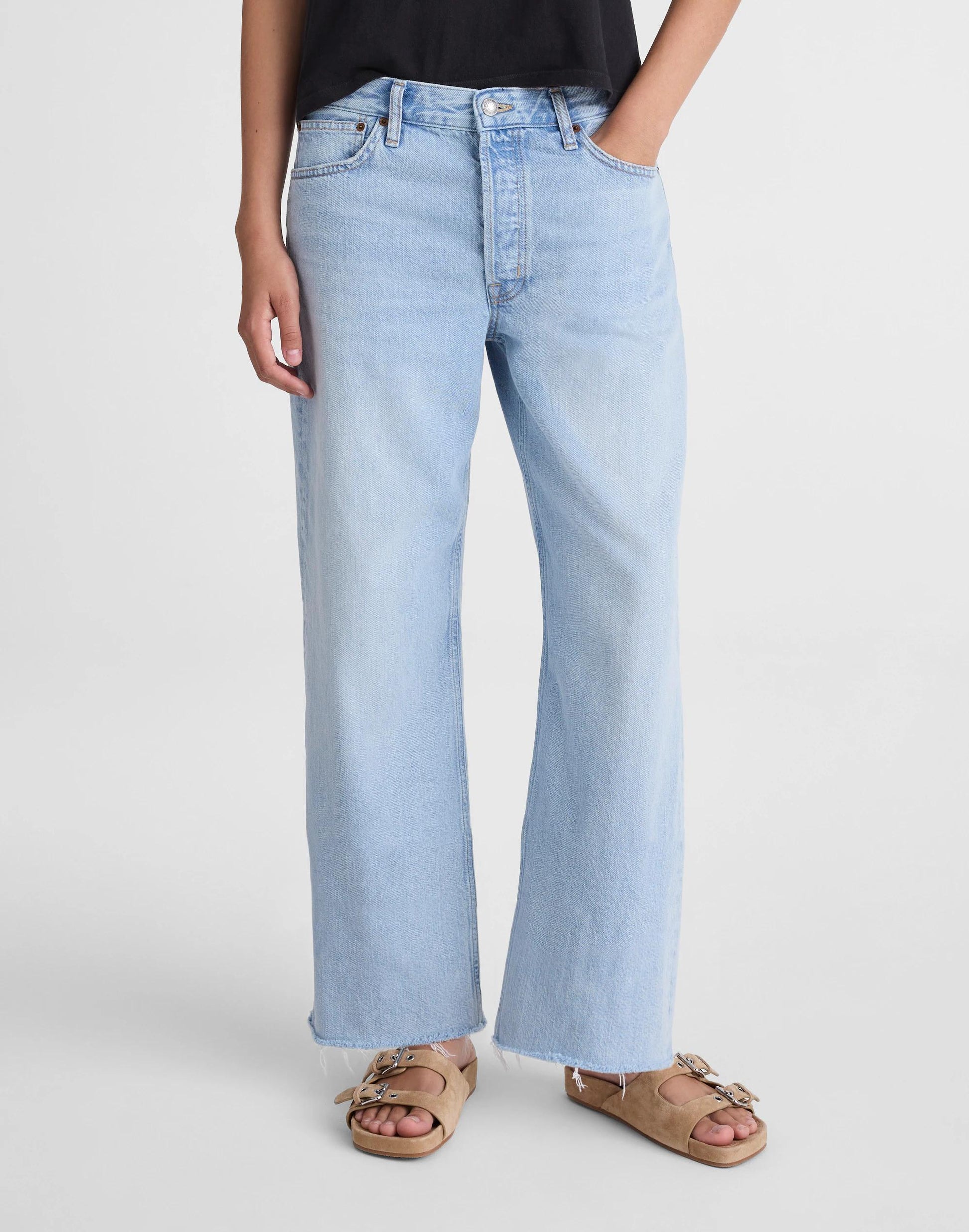 Madewell Short Low-Slung Baggy Crop Jean