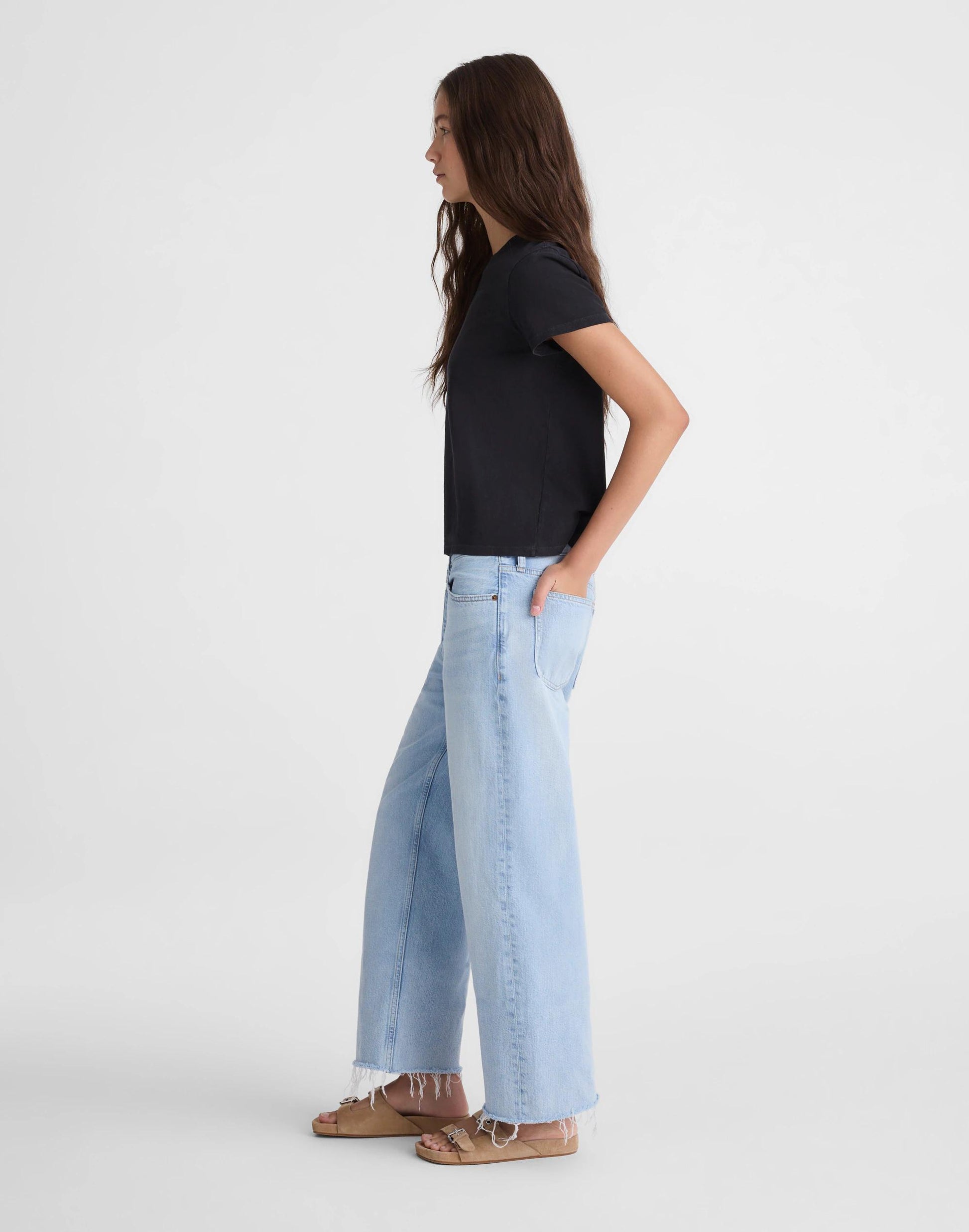 Madewell Short Low-Slung Baggy Crop Jean