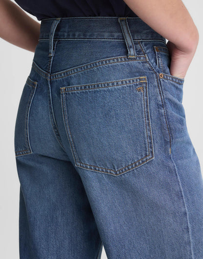 Madewell The Short Perfect Vintage Wide-Leg Crop Jean in Airy Denim