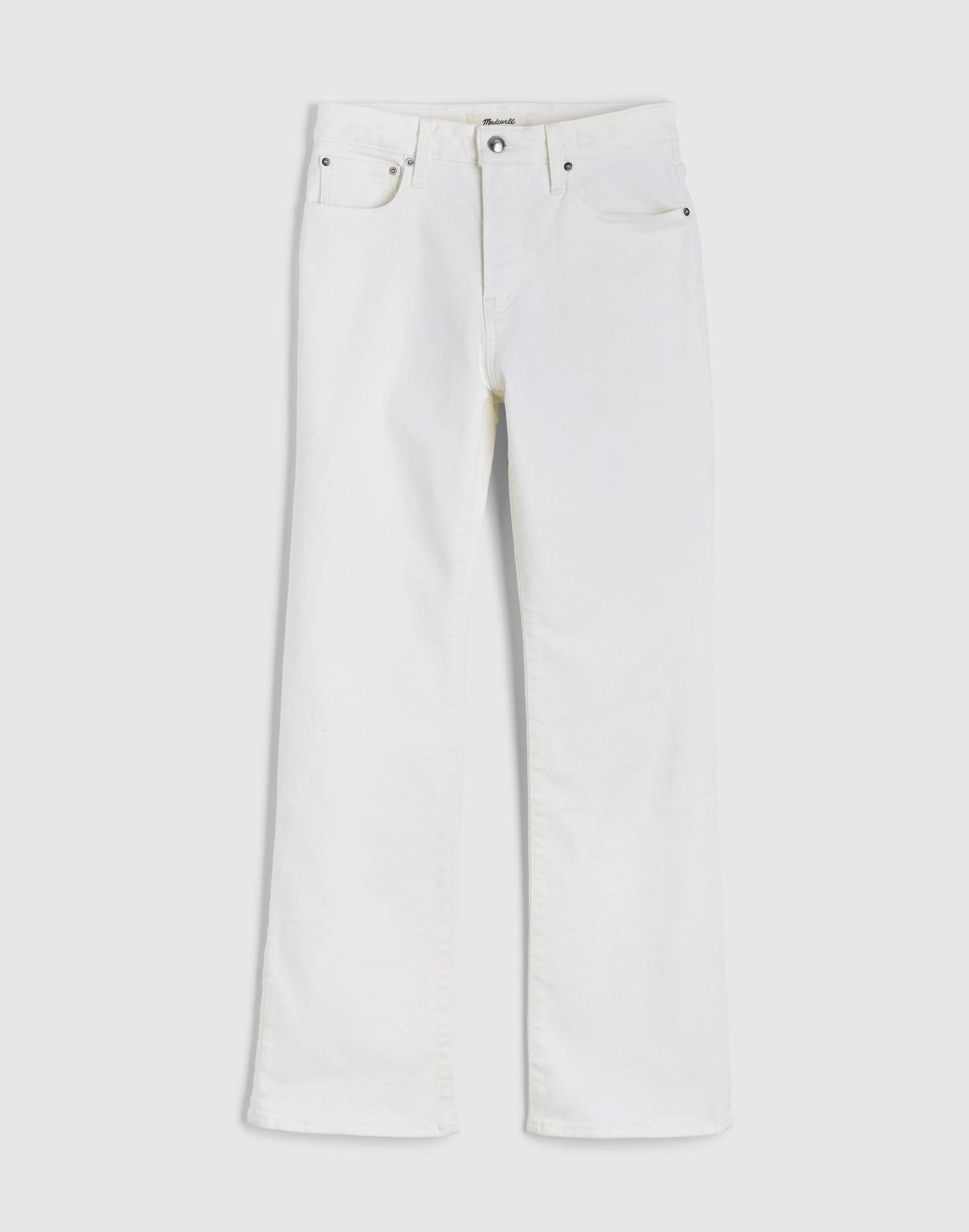 Madewell The Short Curvy Flare Crop Jean in Super Stretch Denim