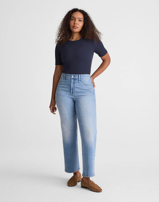 Madewell The Short Curvy Perfect Vintage Wide-Leg Crop Jean