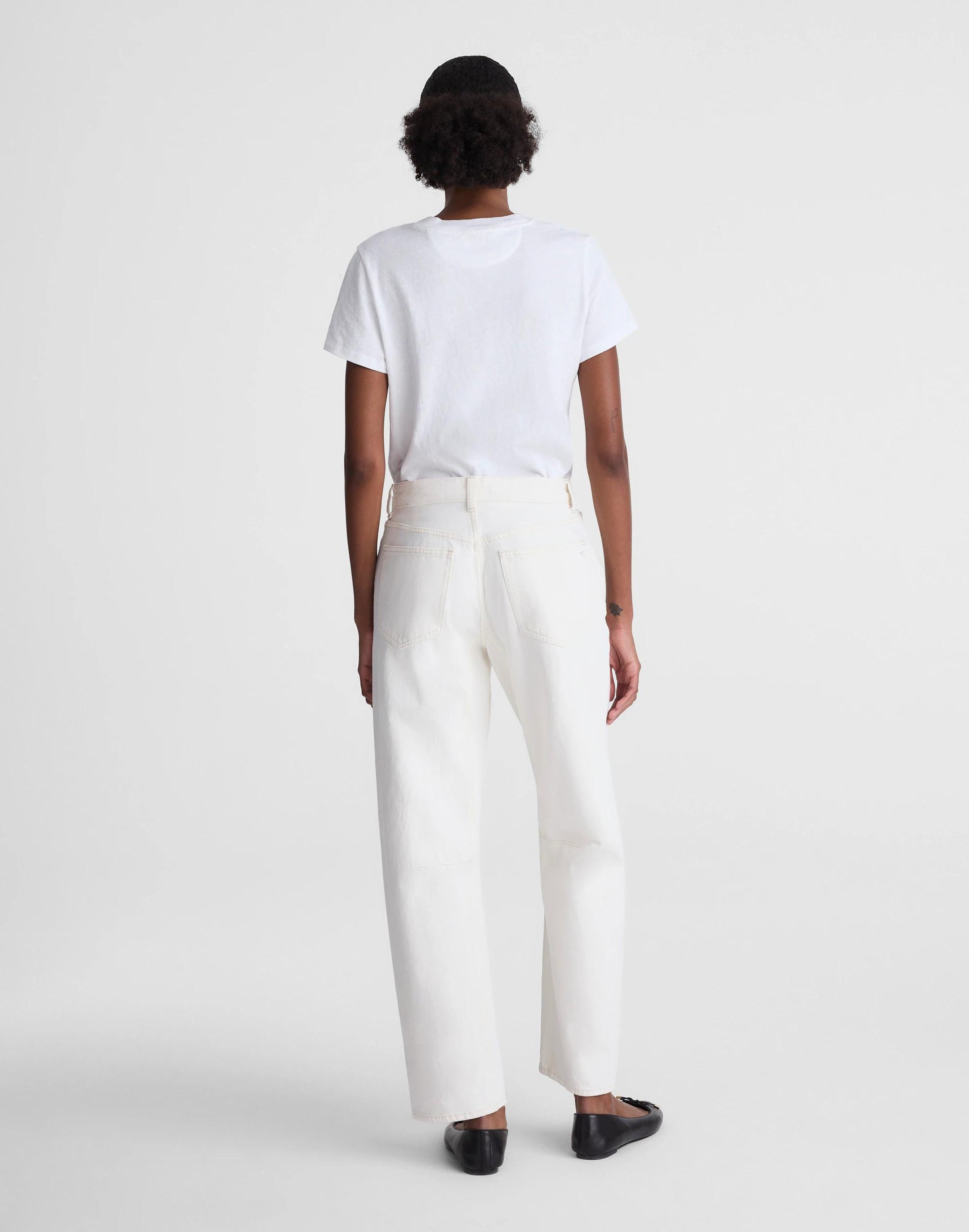 Madewell The Petite Darted Barrel-Leg Jean