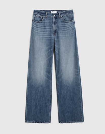 Madewell Petite Low-Slung Baggy Jeans in Airy Denim