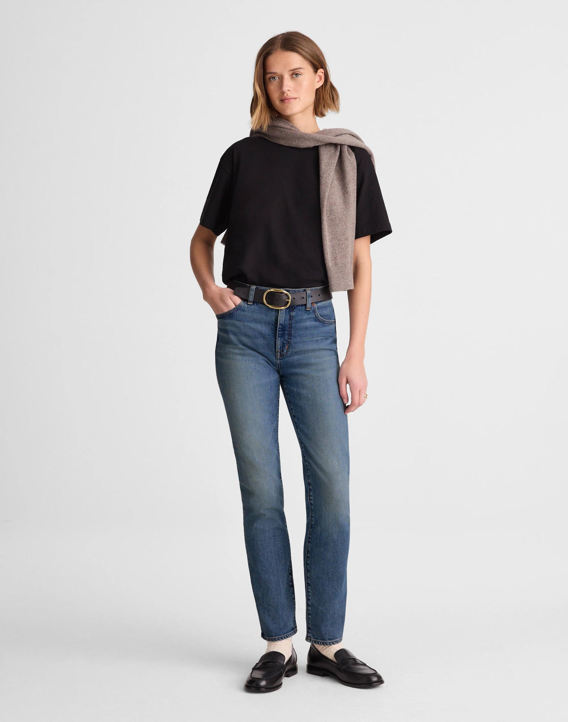 Madewell The Petite Jules Slim-Straight Jean