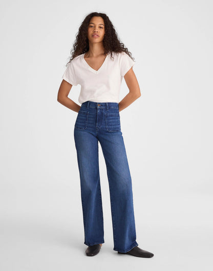 Madewell The Petite Emmy Wide-Leg Jean