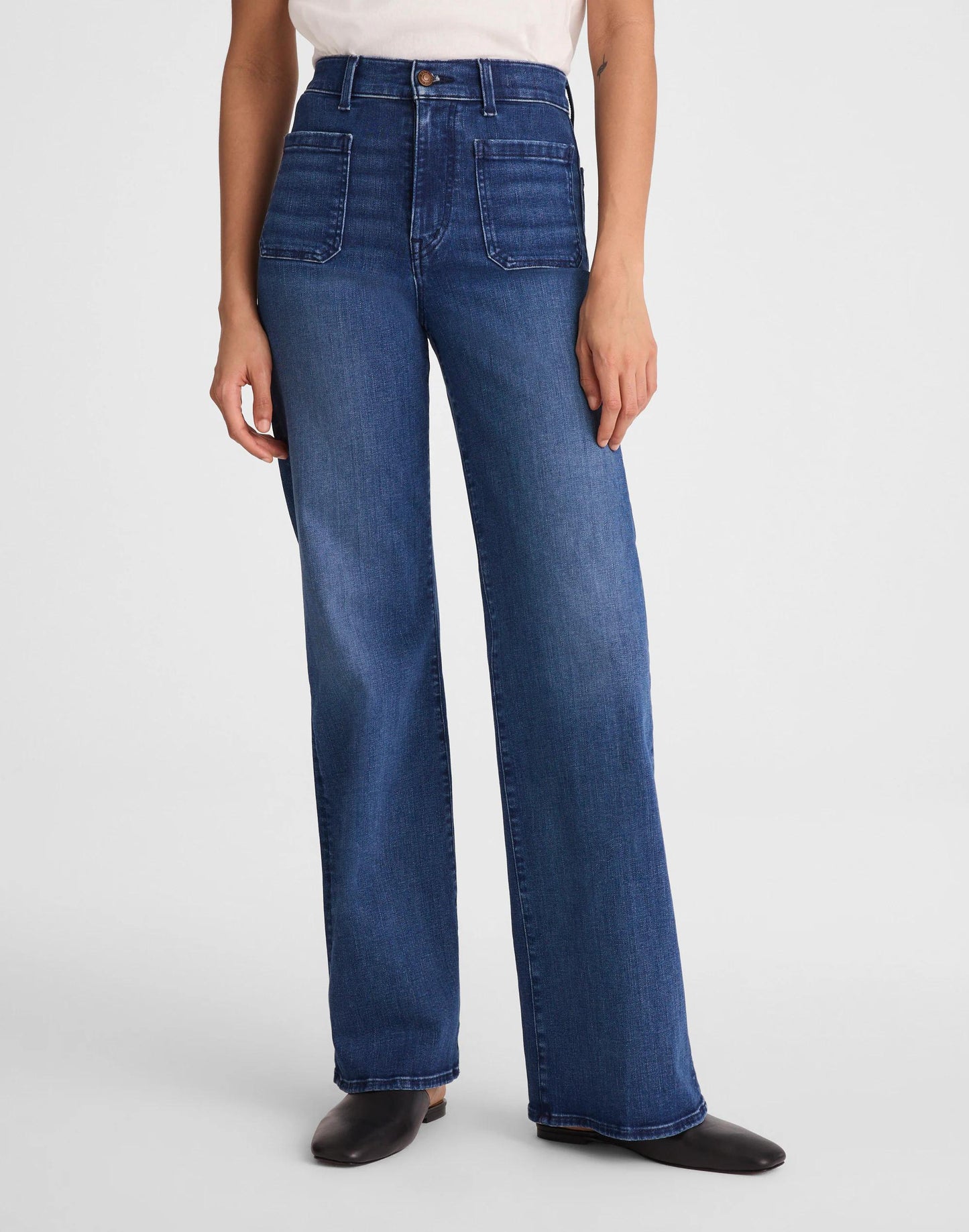 Madewell The Petite Emmy Wide-Leg Jean