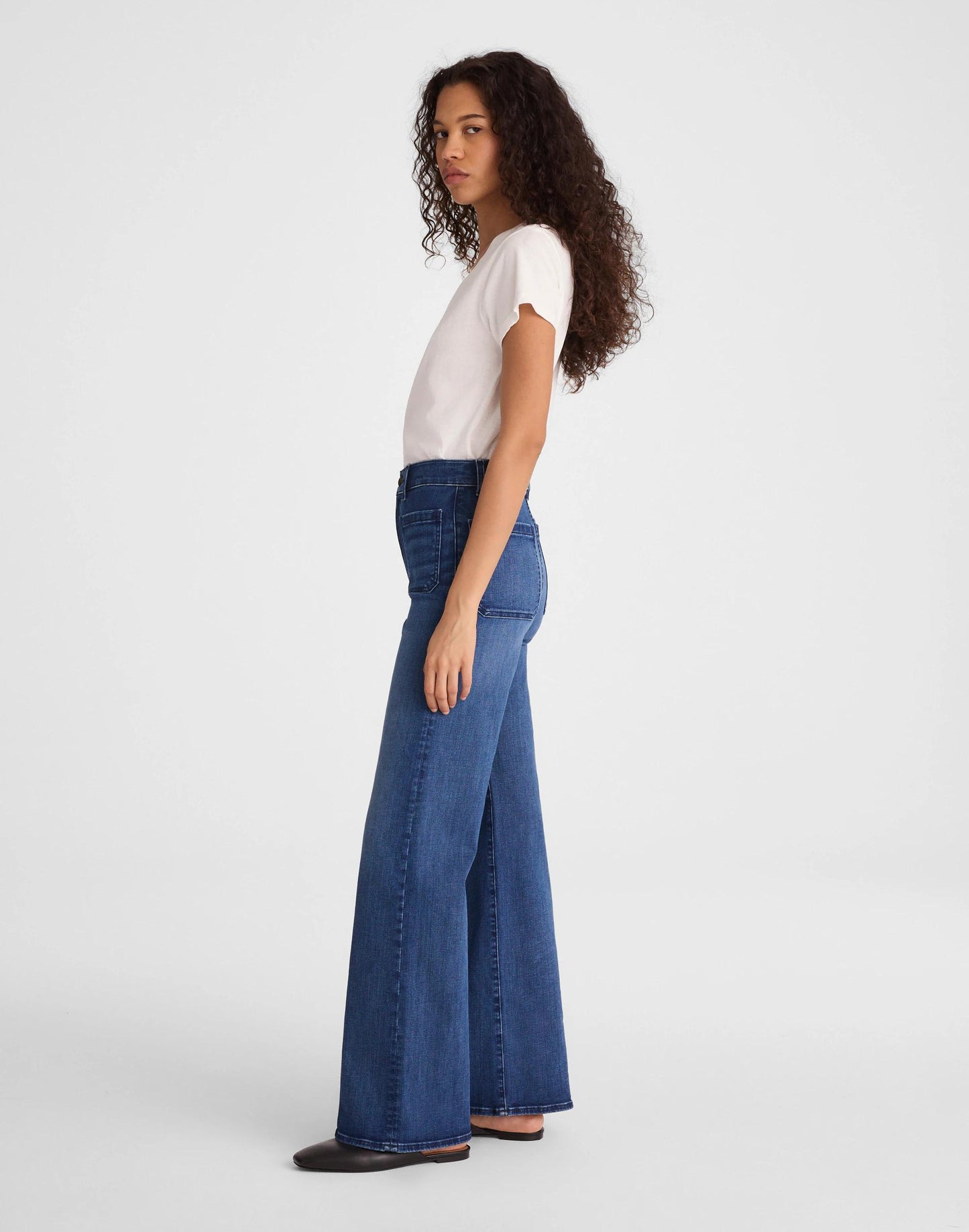Madewell The Petite Emmy Wide-Leg Jean