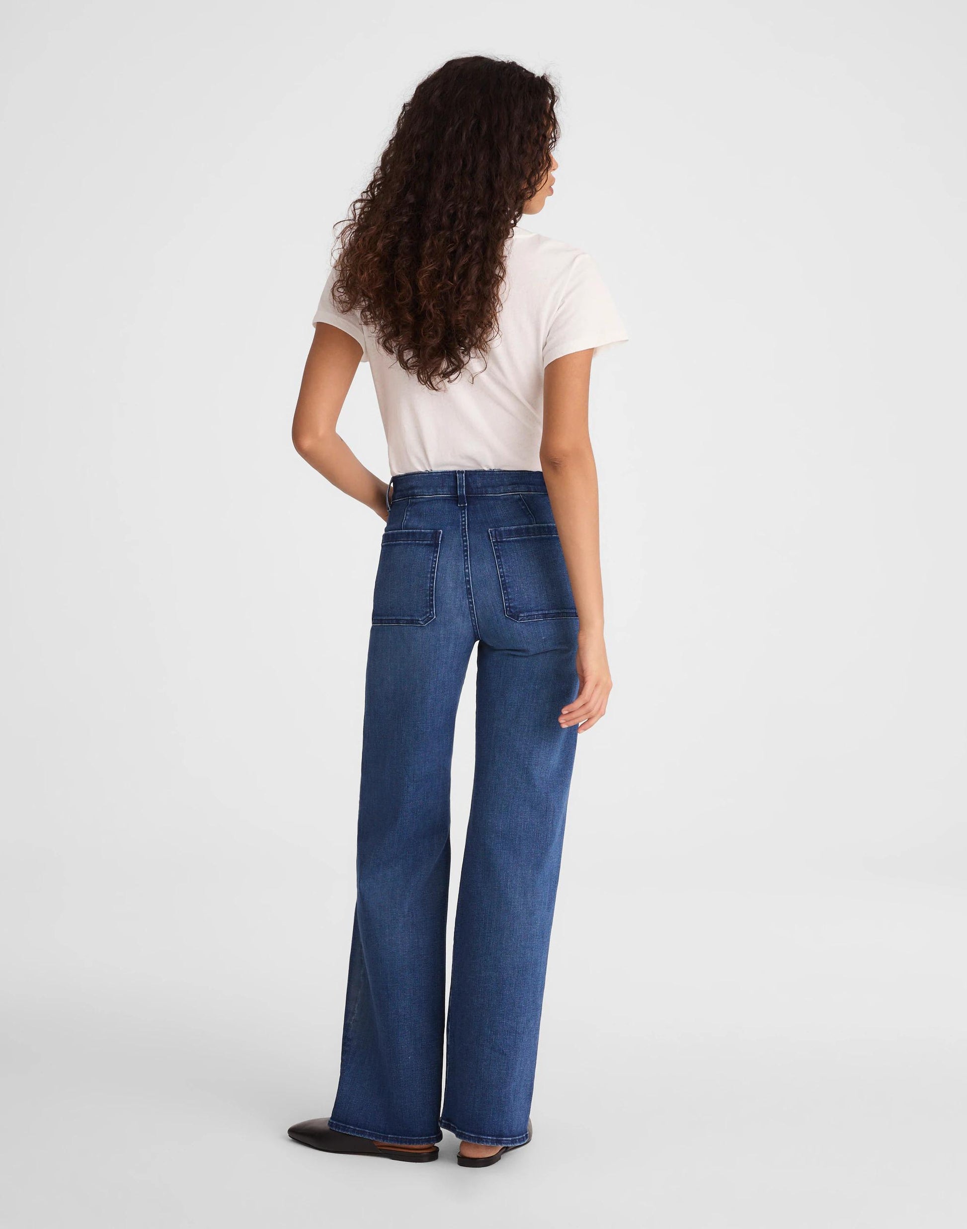 Madewell The Petite Emmy Wide-Leg Jean