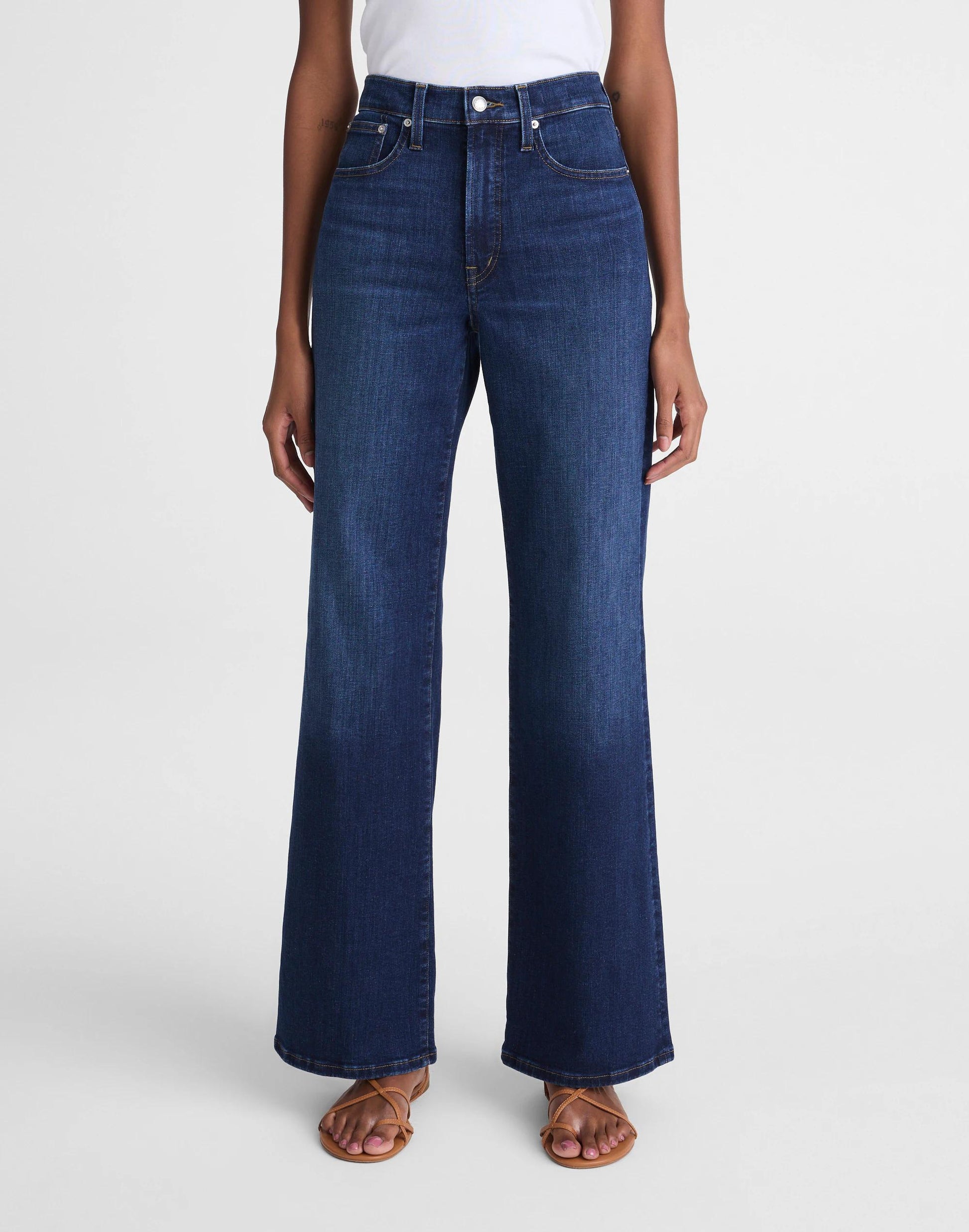 Madewell The Tall Wide-Leg Jean in Super Stretch