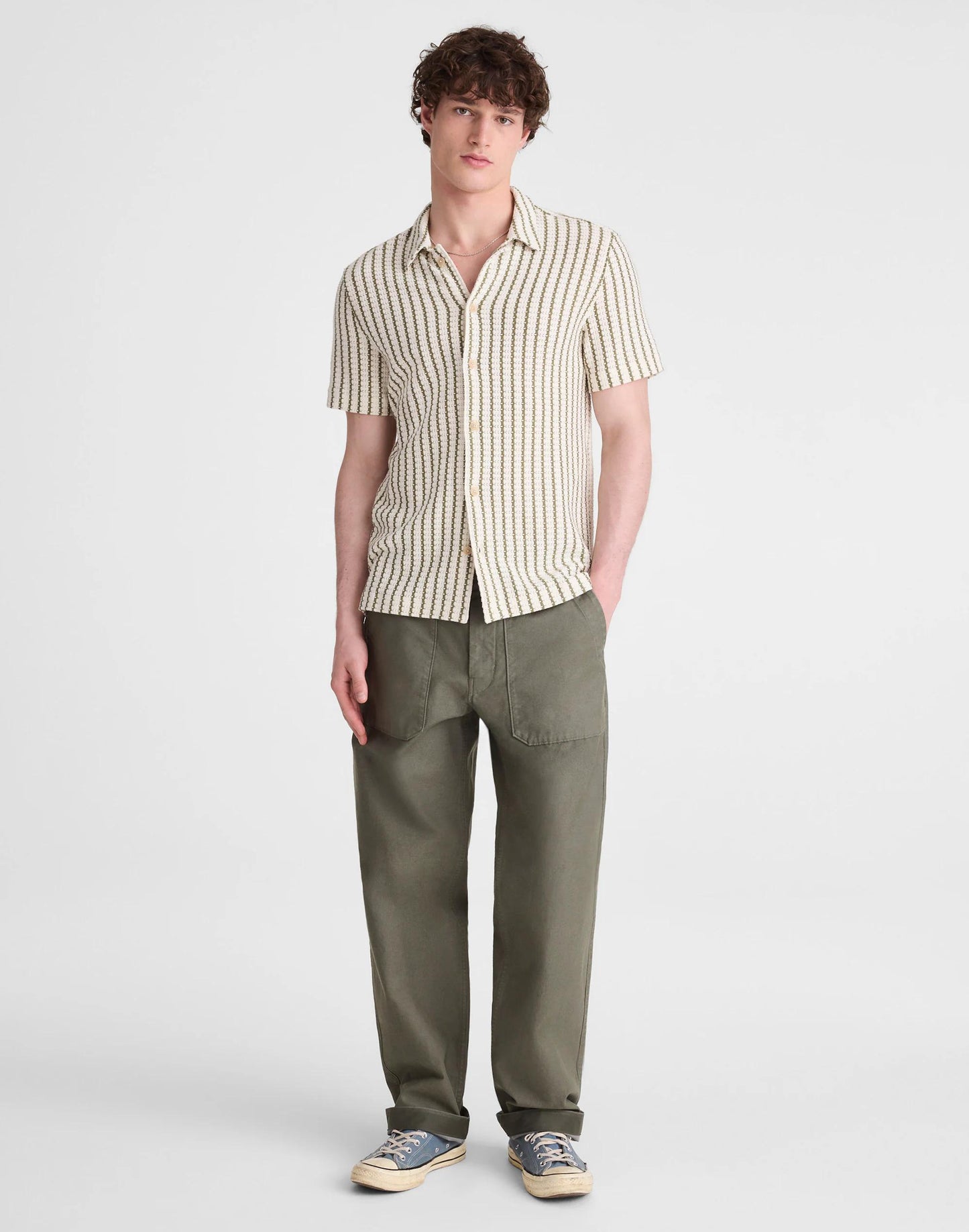 Madewell Textured-Knit Short-Sleeve Shirt