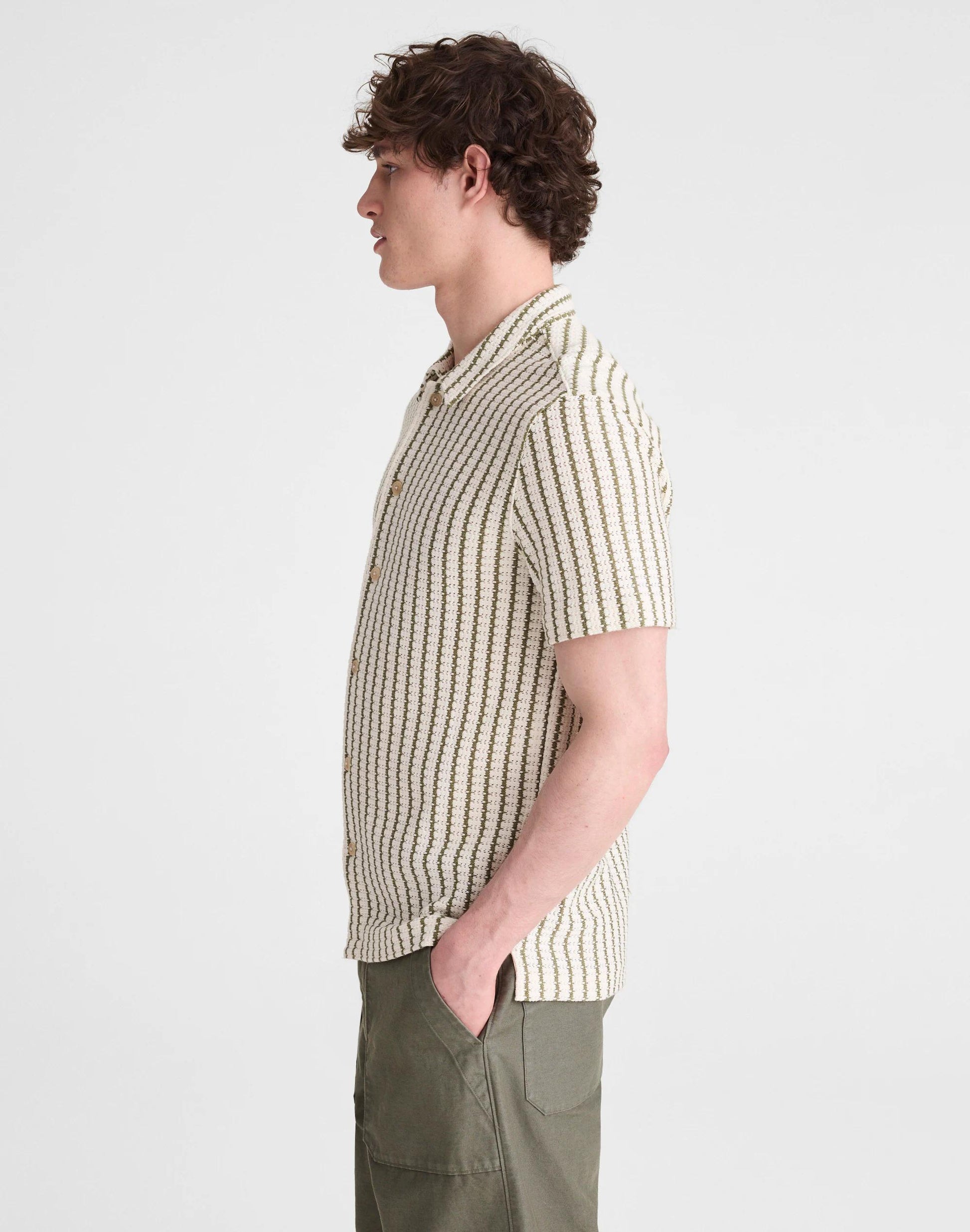 Madewell Textured-Knit Short-Sleeve Shirt