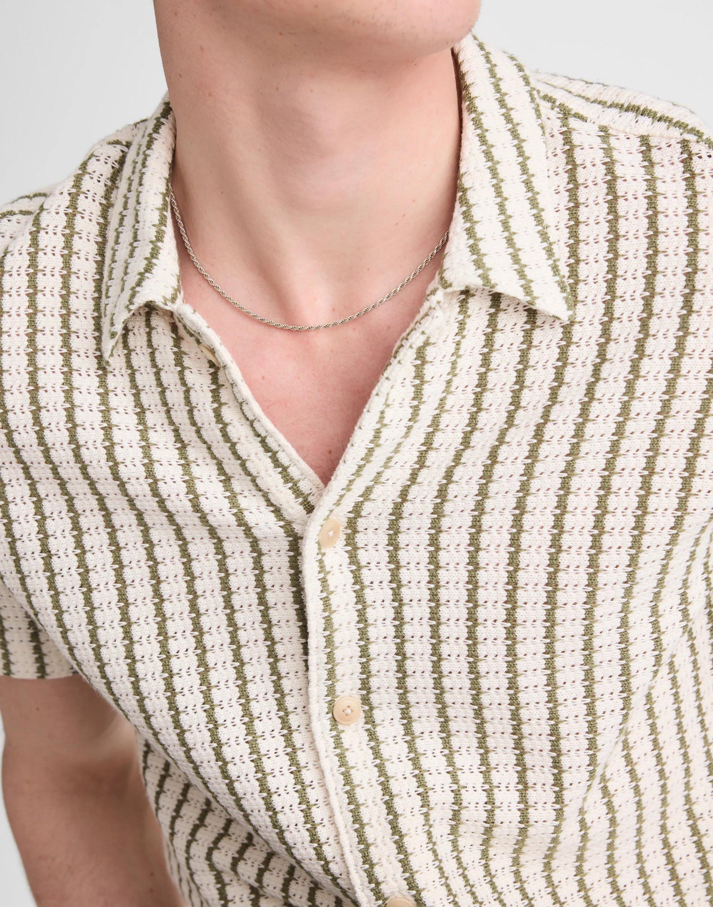 Madewell Textured-Knit Short-Sleeve Shirt
