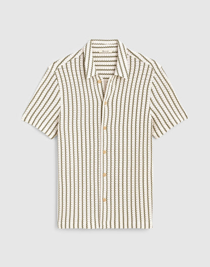 Madewell Textured-Knit Short-Sleeve Shirt
