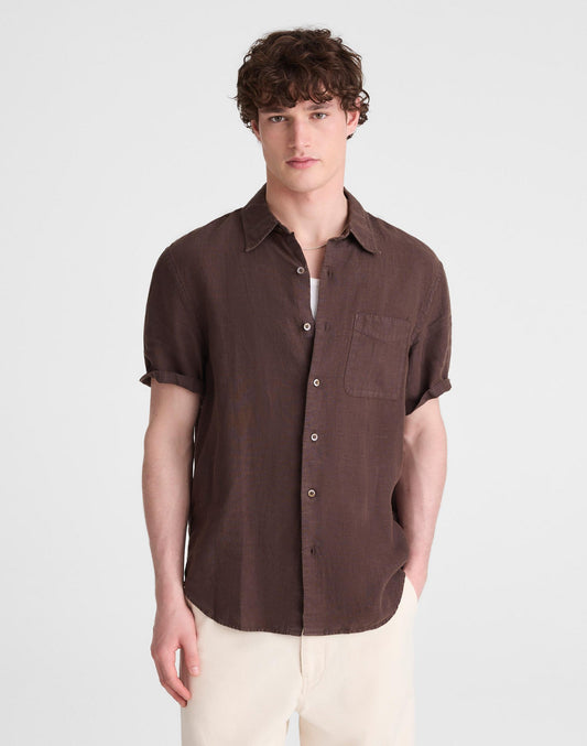 Madewell The Allday Short-Sleeve Shirt in Linen