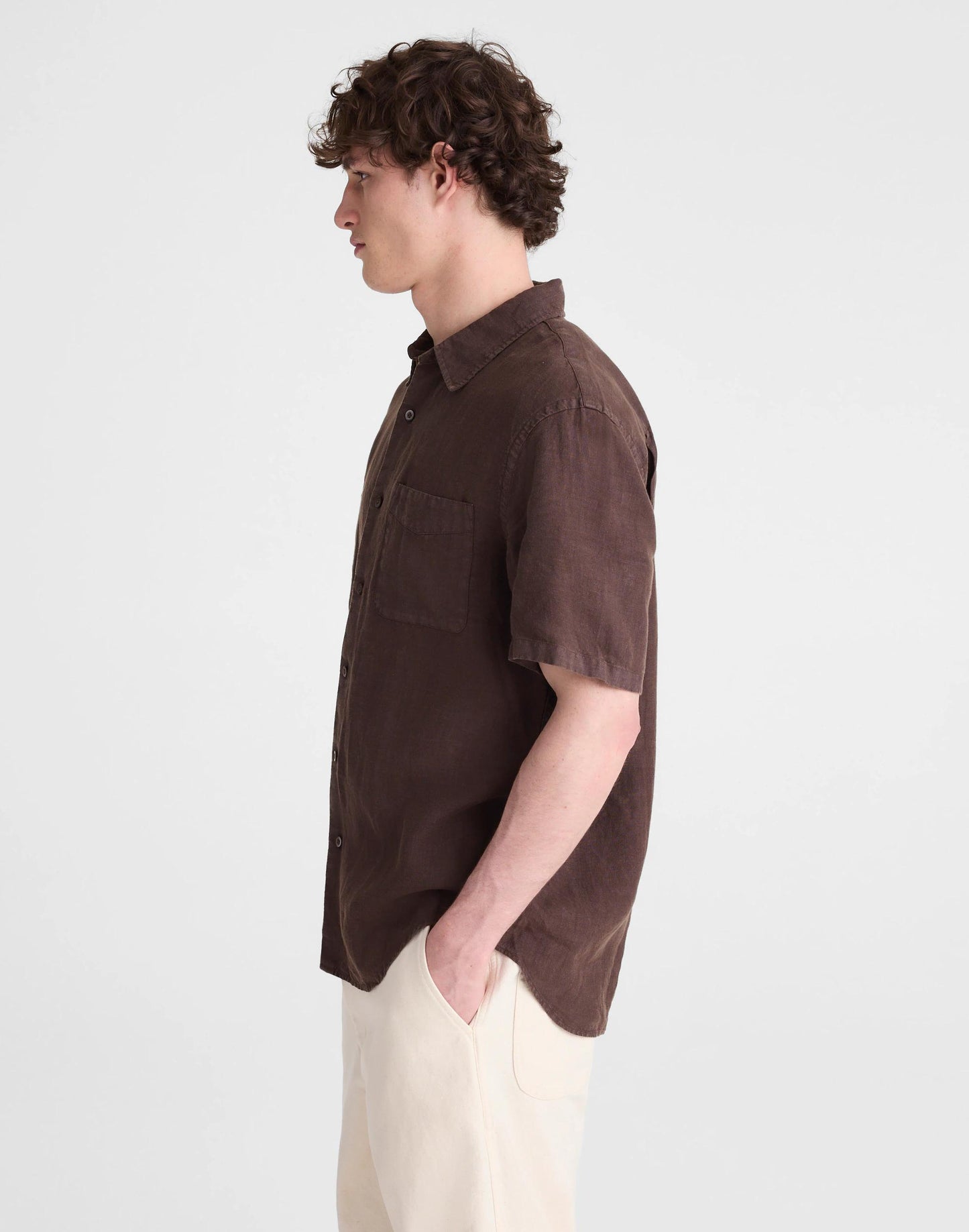 Madewell The Allday Short-Sleeve Shirt in Linen