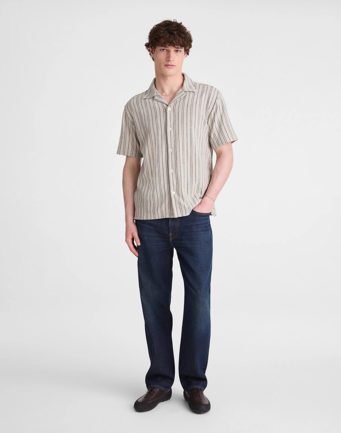 Madewell The Camp Shirt in Seaport Terry