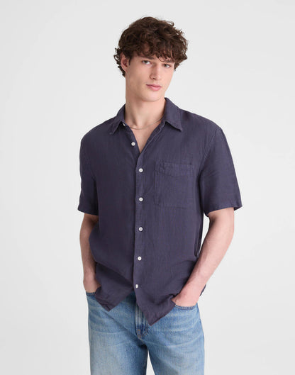 Madewell The Allday Short-Sleeve Shirt in Linen
