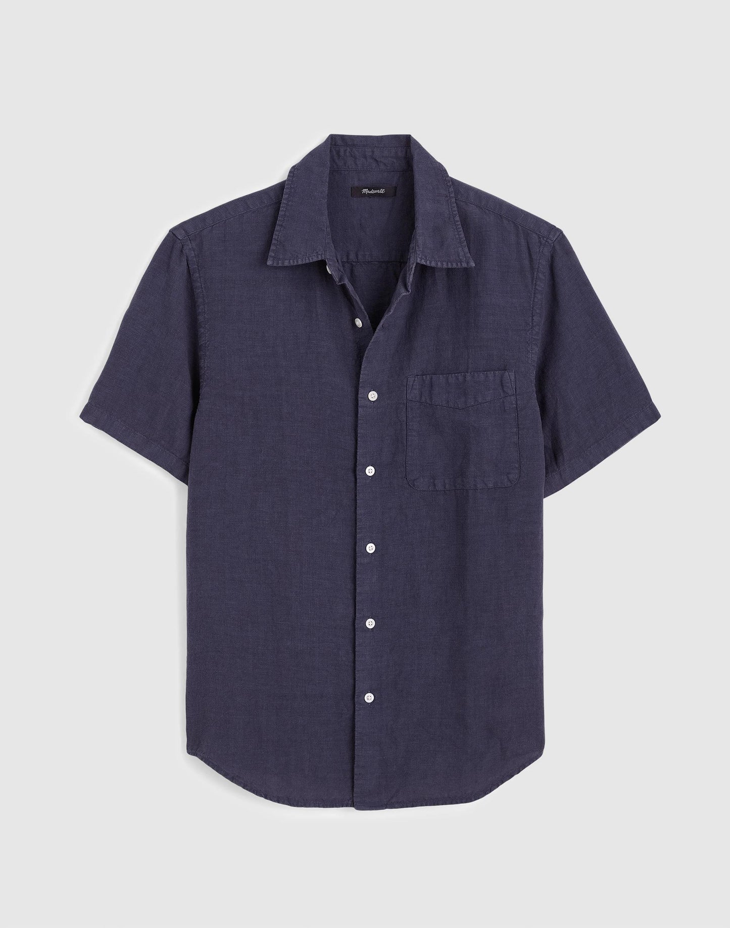 Madewell The Allday Short-Sleeve Shirt in Linen