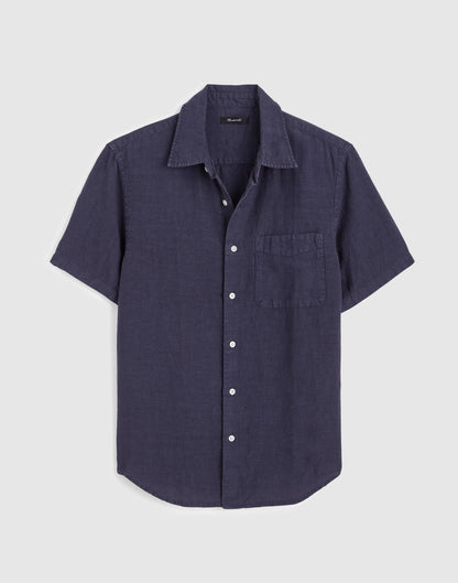 Madewell The Allday Short-Sleeve Shirt in Linen