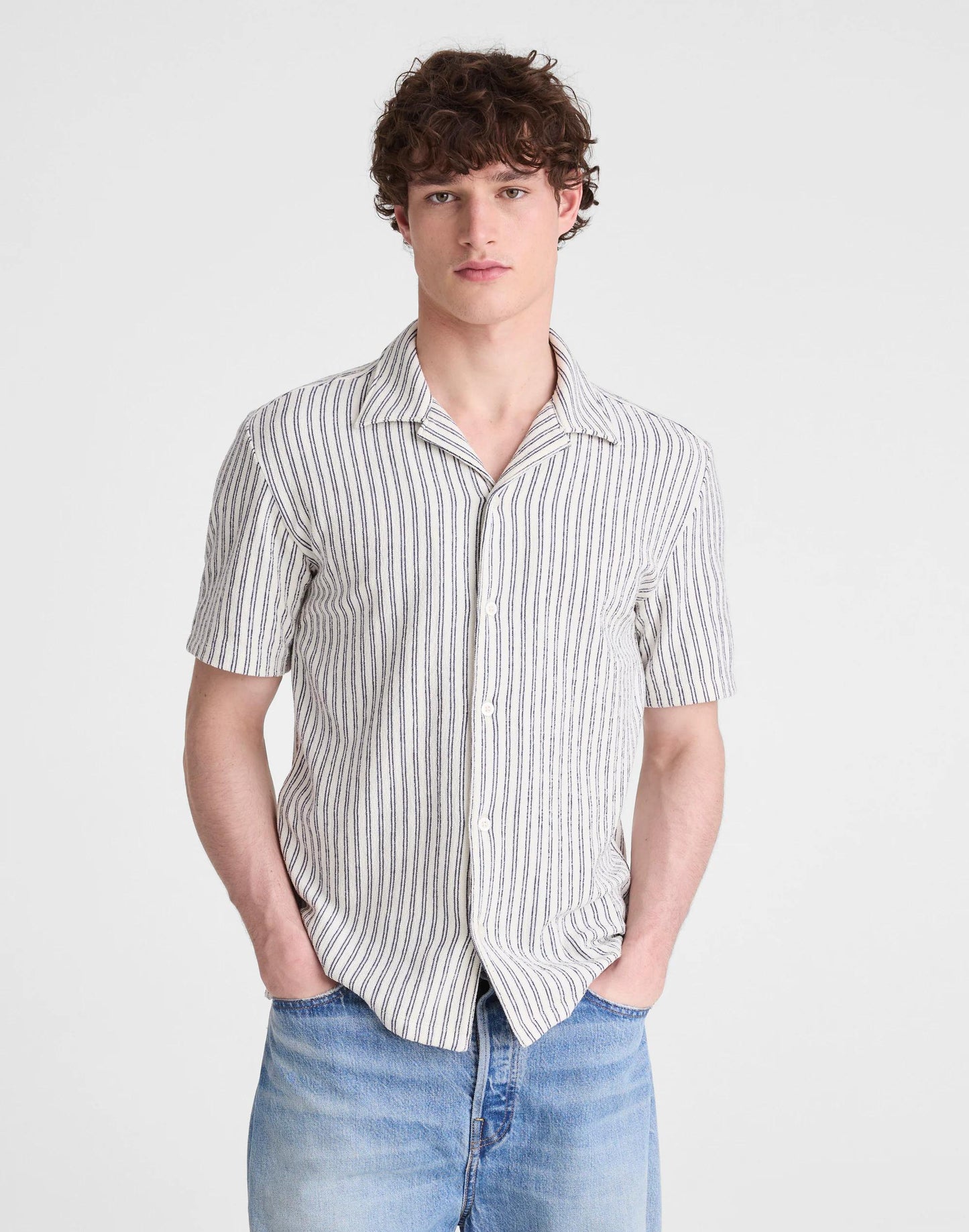 Madewell The Camp Shirt in Seaport Terry