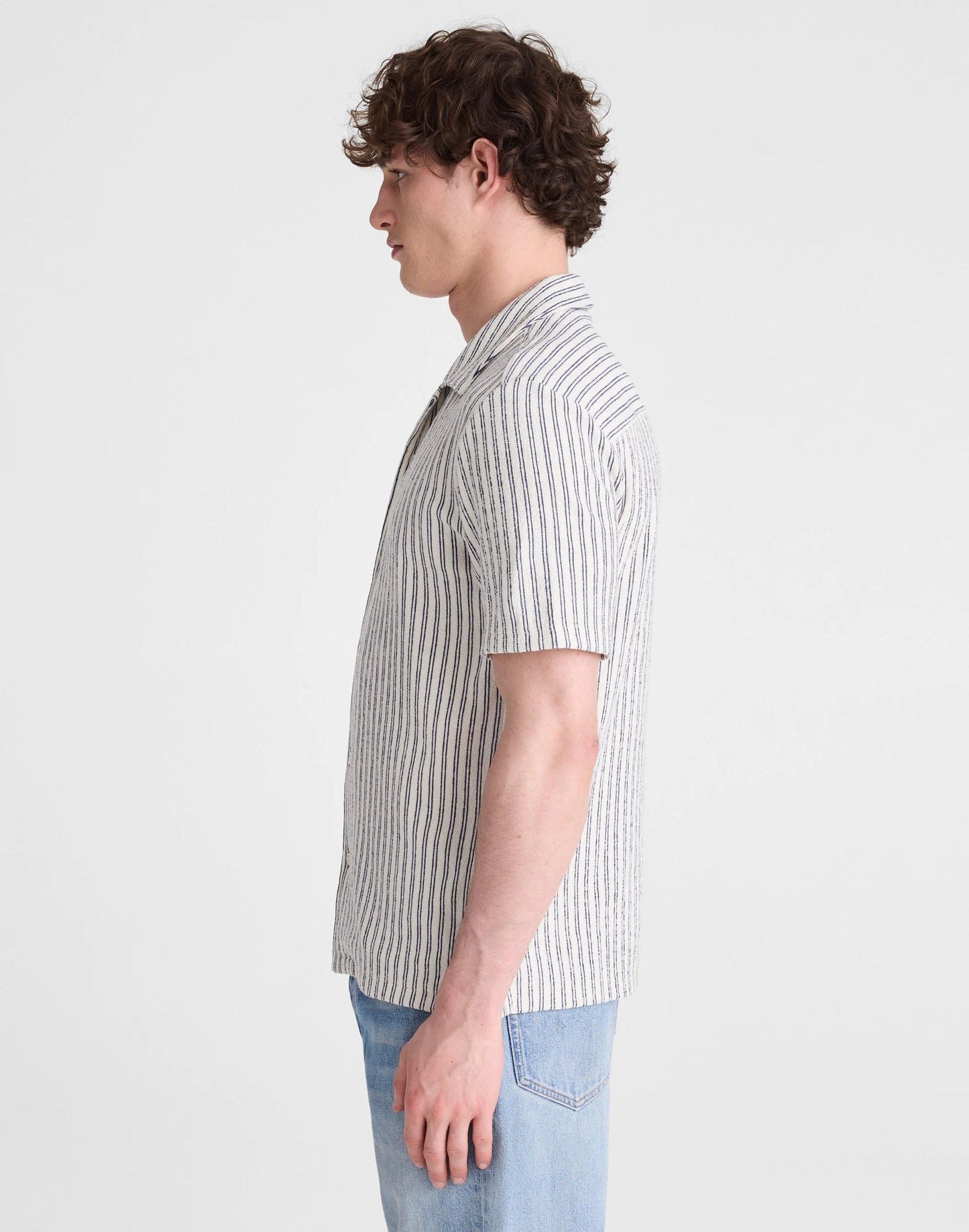 Madewell The Camp Shirt in Seaport Terry