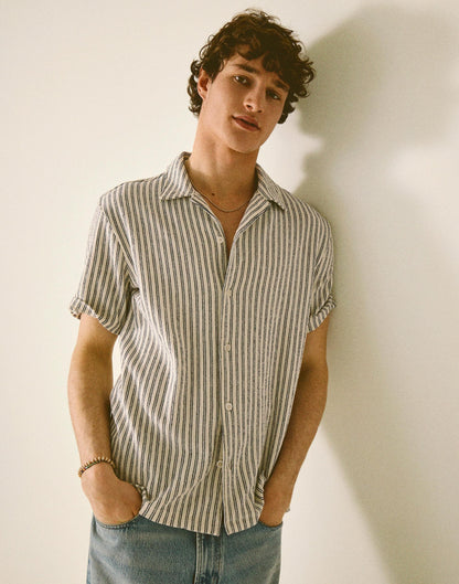 Madewell The Camp Shirt in Seaport Terry