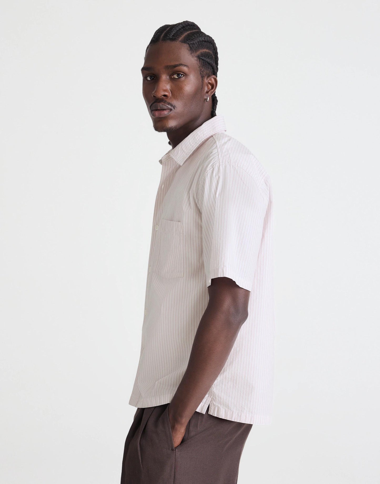 Madewell Boxy Cropped Shirt in Crisp Poplin