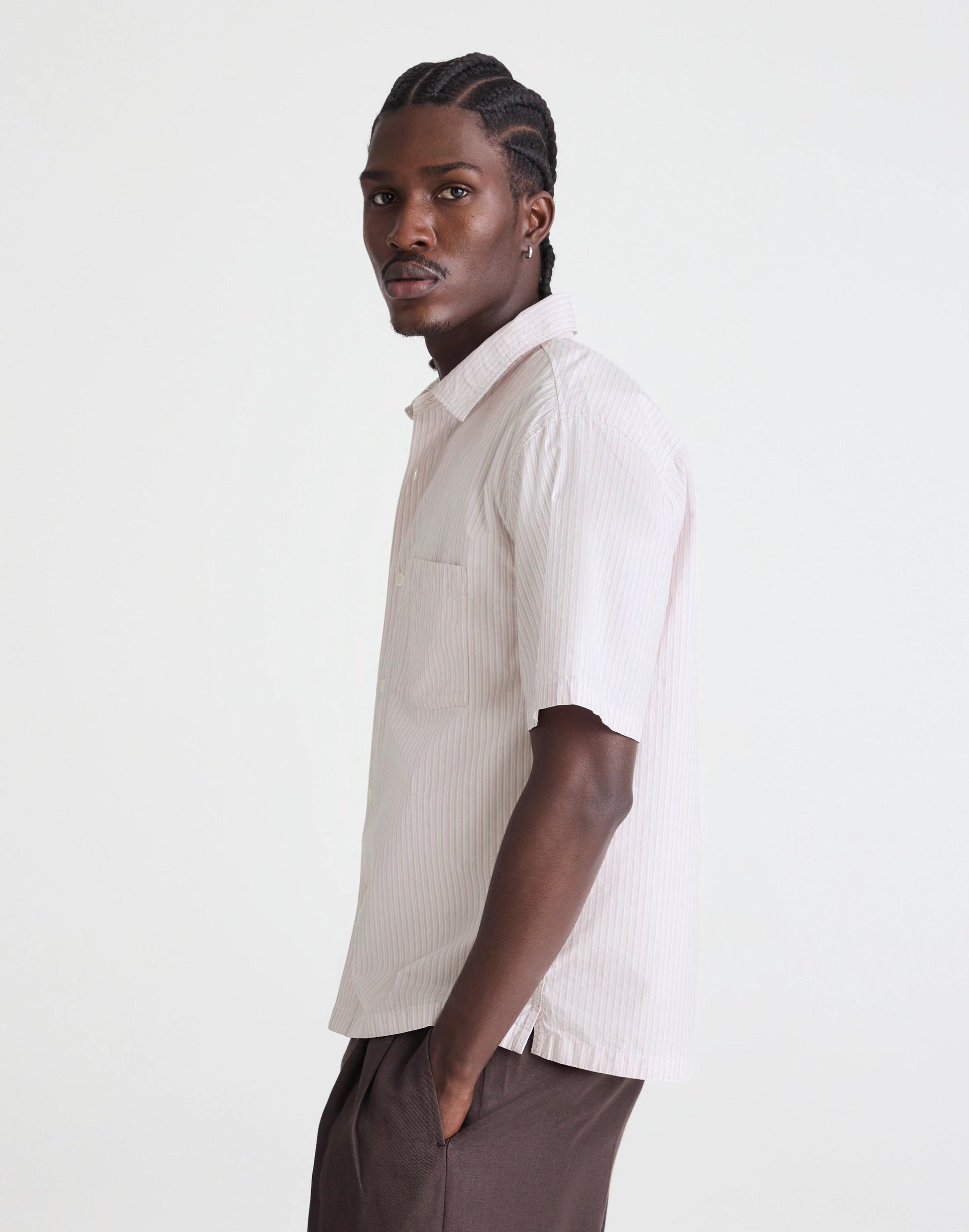 Madewell Boxy Cropped Shirt in Crisp Poplin