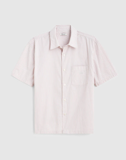 Madewell Boxy Cropped Shirt in Crisp Poplin