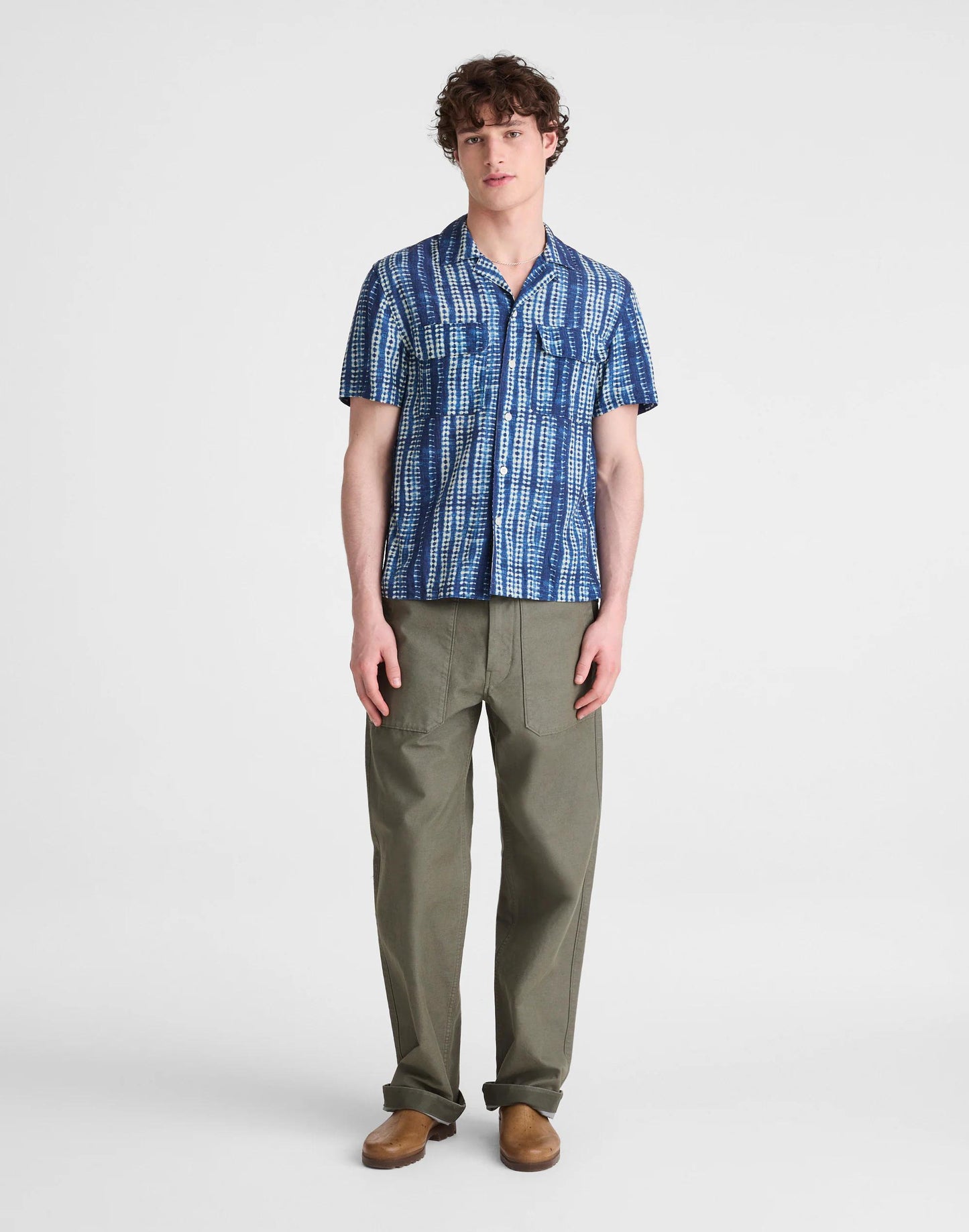 Madewell Short-Sleeve Camp Shirt in Archive Linen Blend
