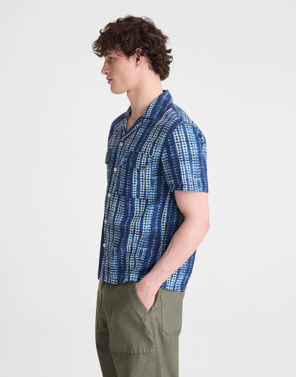 Madewell Short-Sleeve Camp Shirt in Archive Linen Blend