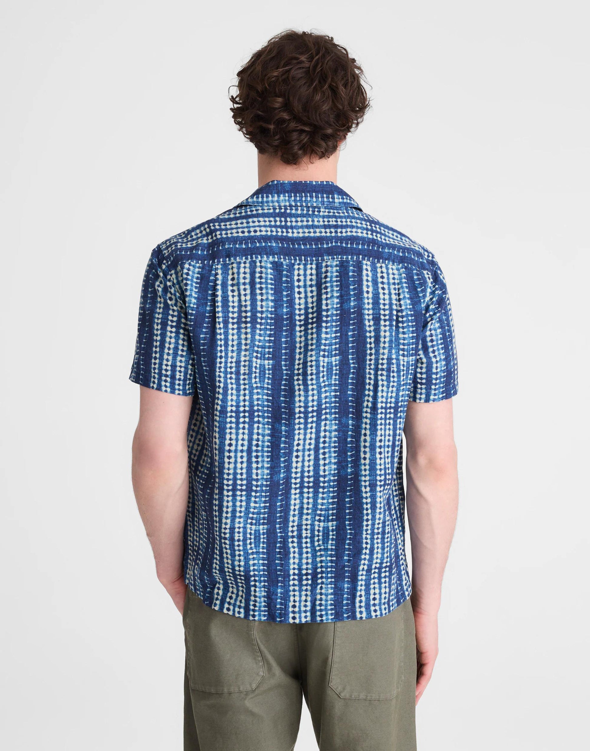 Madewell Short-Sleeve Camp Shirt in Archive Linen Blend