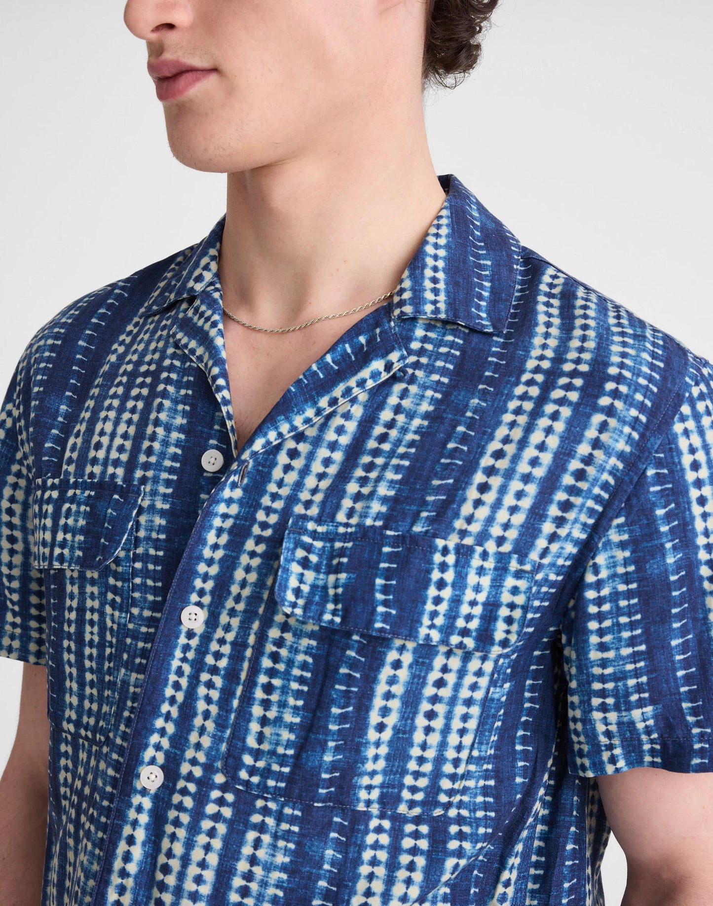 Madewell Short-Sleeve Camp Shirt in Archive Linen Blend