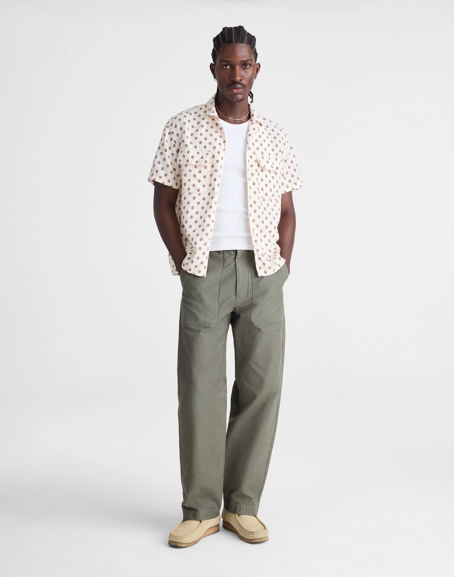 Madewell Short-Sleeve Camp Shirt in Archive Linen Blend