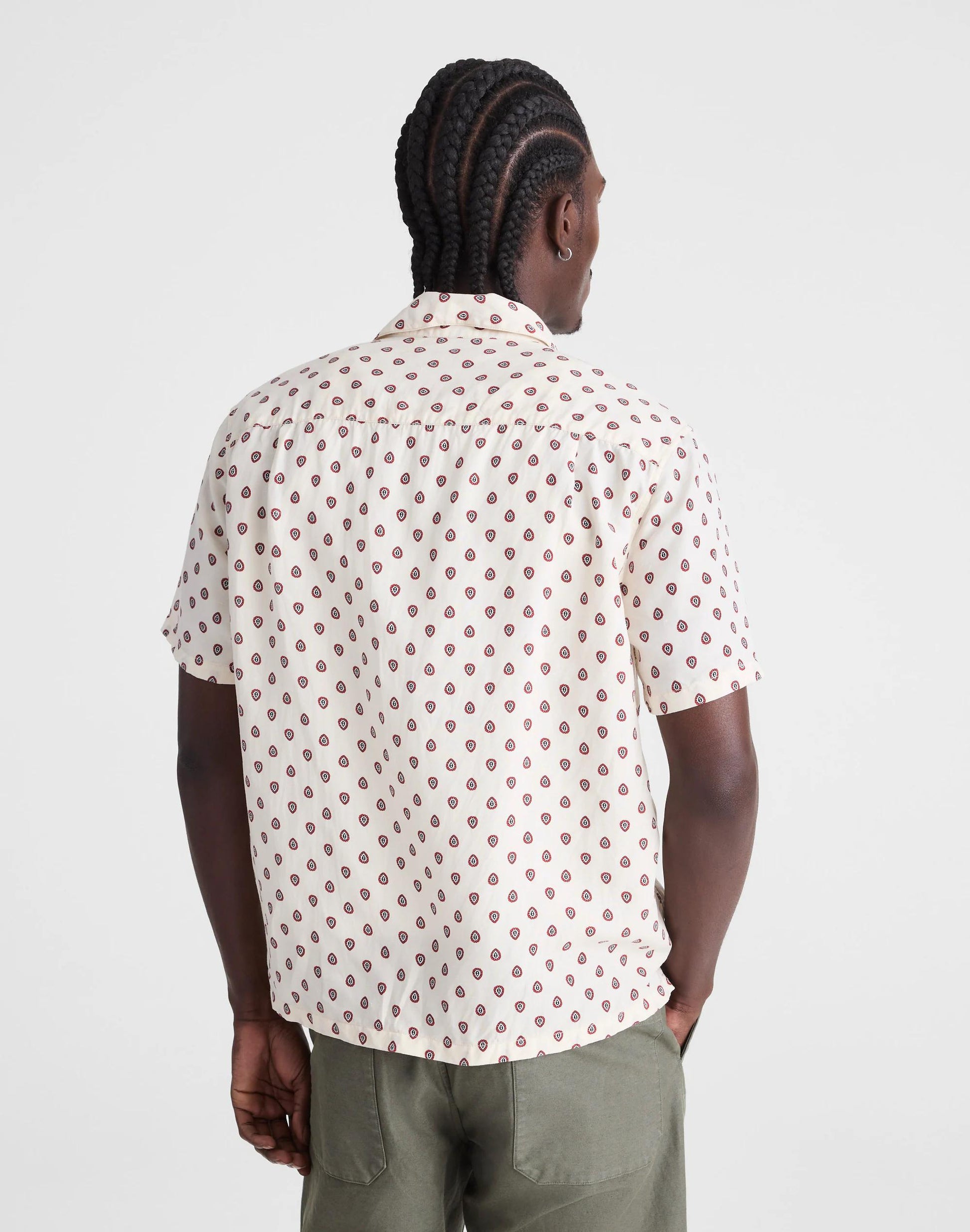 Madewell Short-Sleeve Camp Shirt in Archive Linen Blend