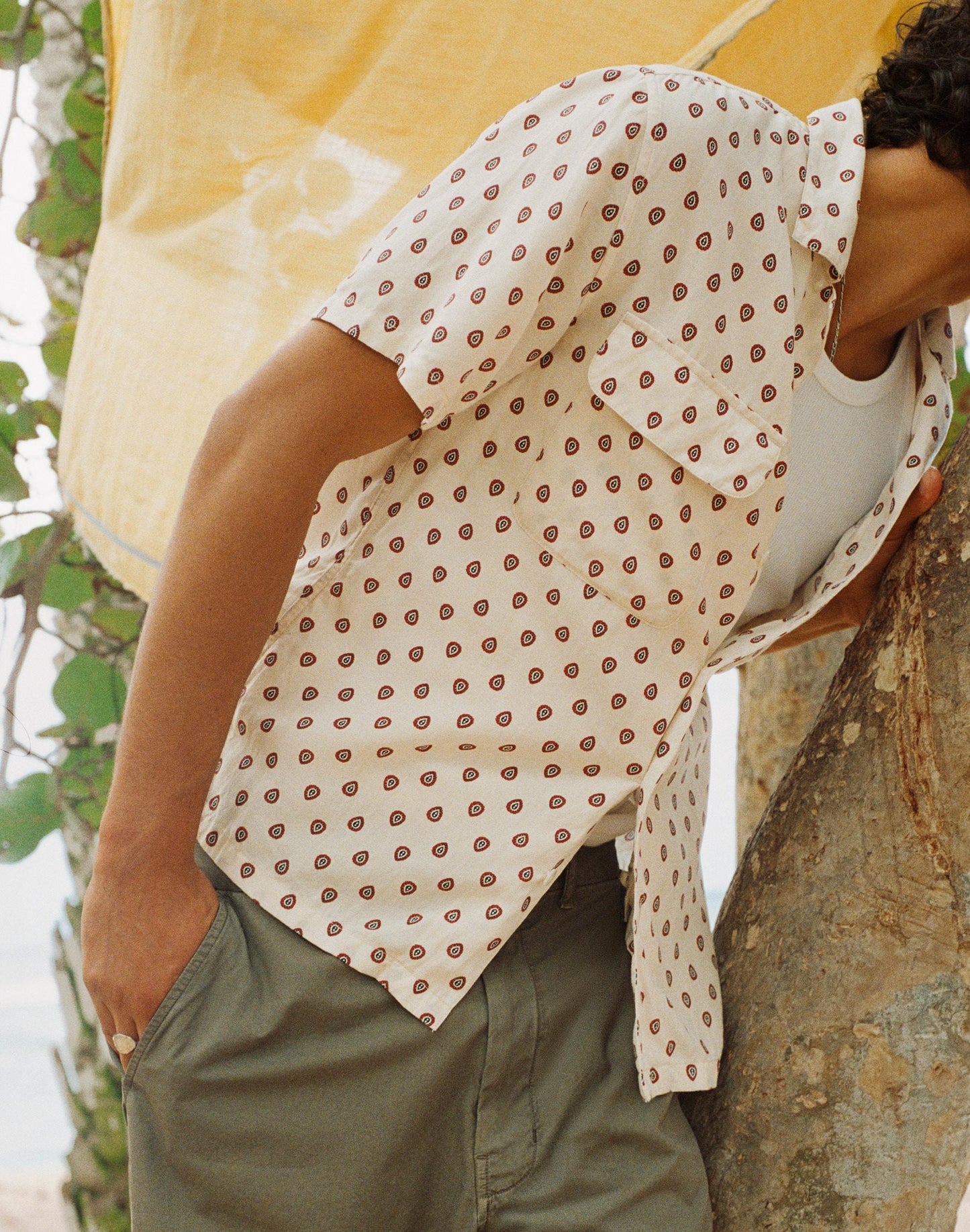 Madewell Short-Sleeve Camp Shirt in Archive Linen Blend