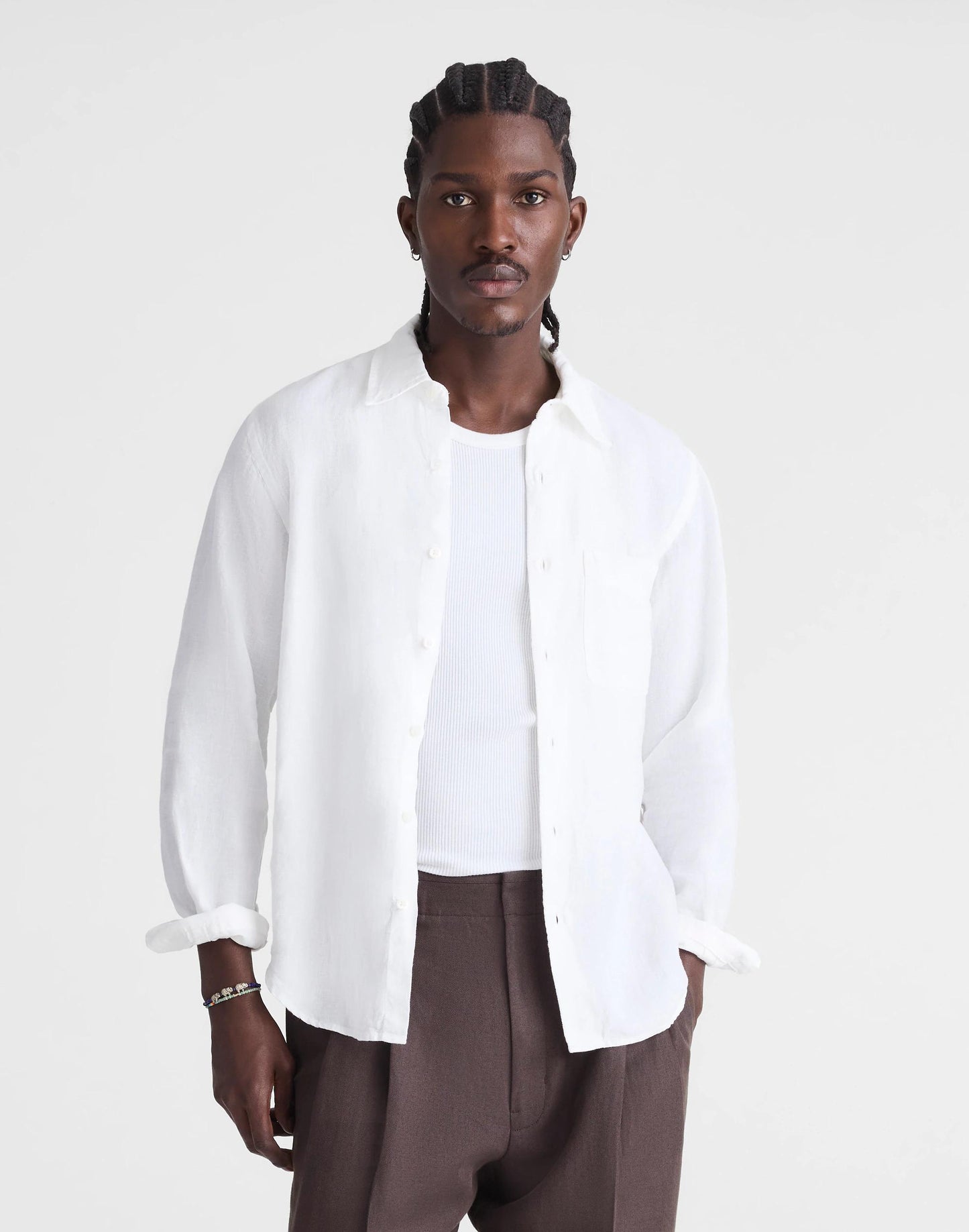 Madewell Button-Up Shirt in Linen