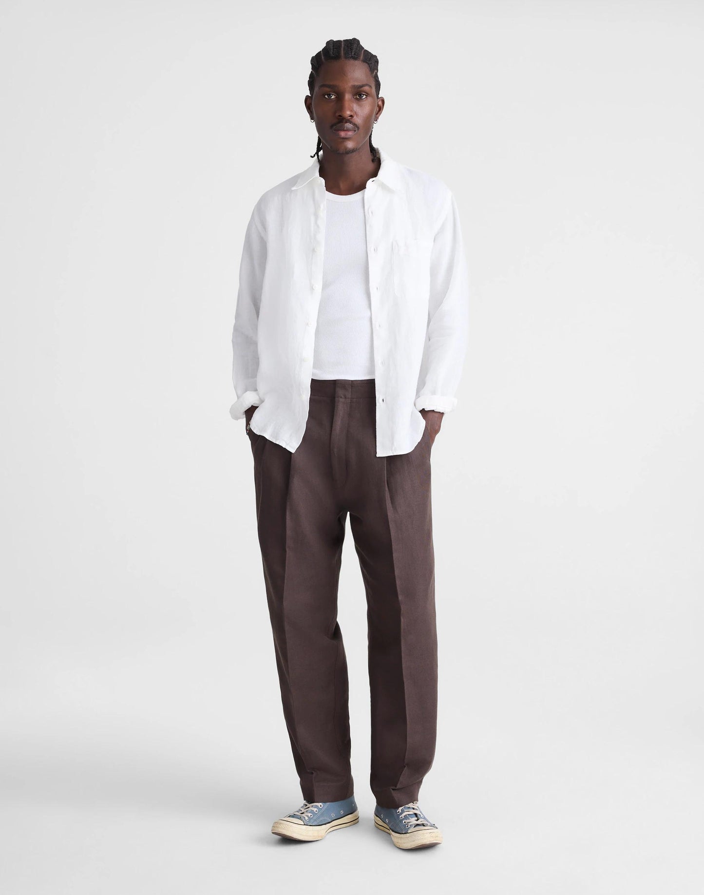 Madewell Button-Up Shirt in Linen